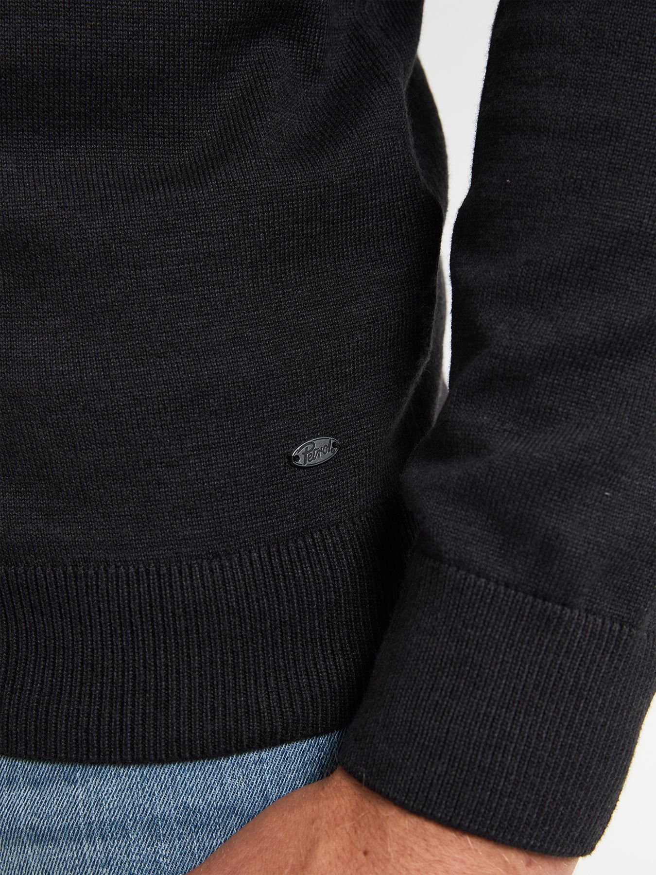 Petrol Industries Men Knitwear V-Neck Basic 9111 deep black 2900158774069