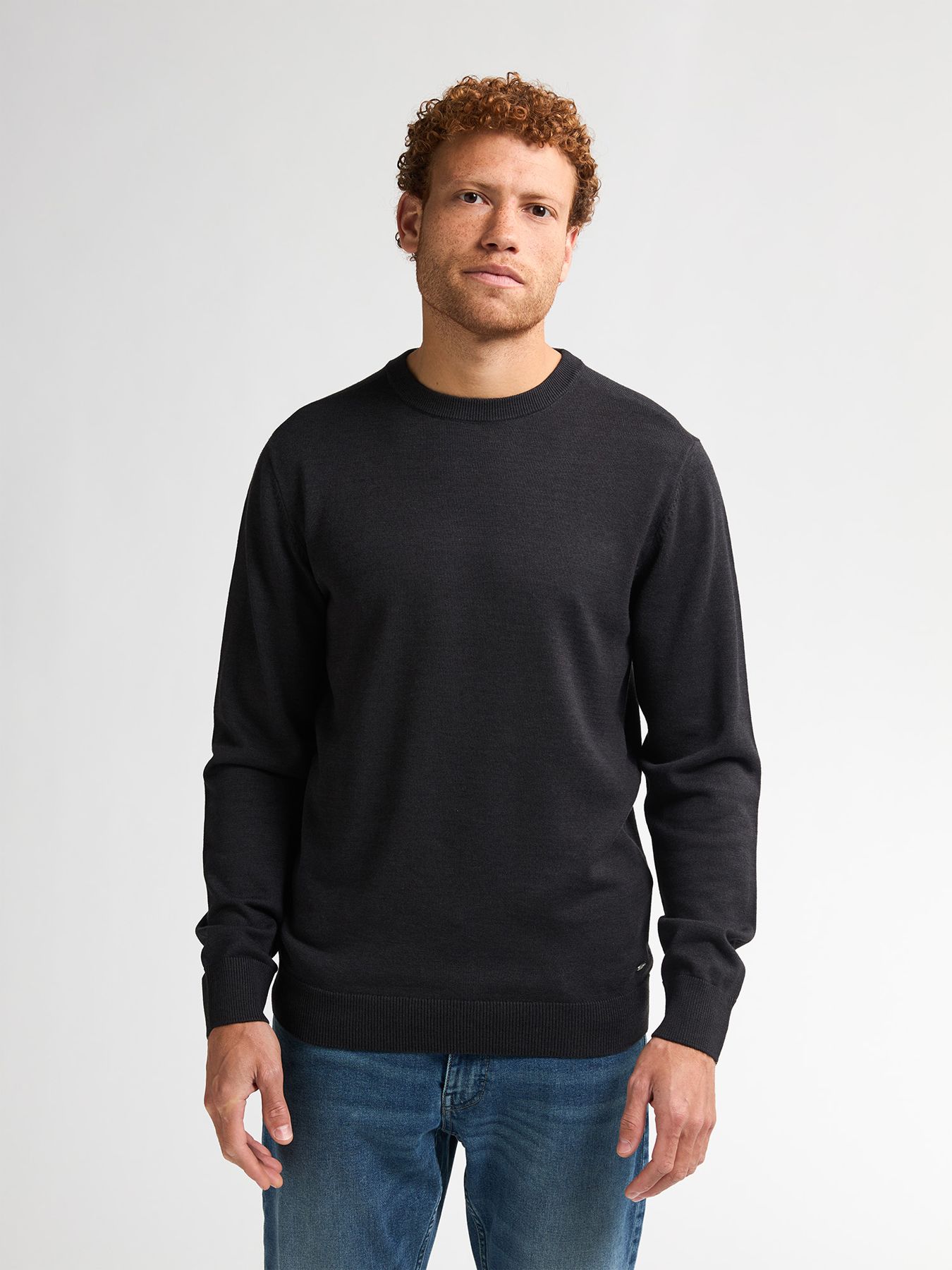 Petrol Industries Men Knitwear Round Neck Basic 9111 deep black 2900158777060