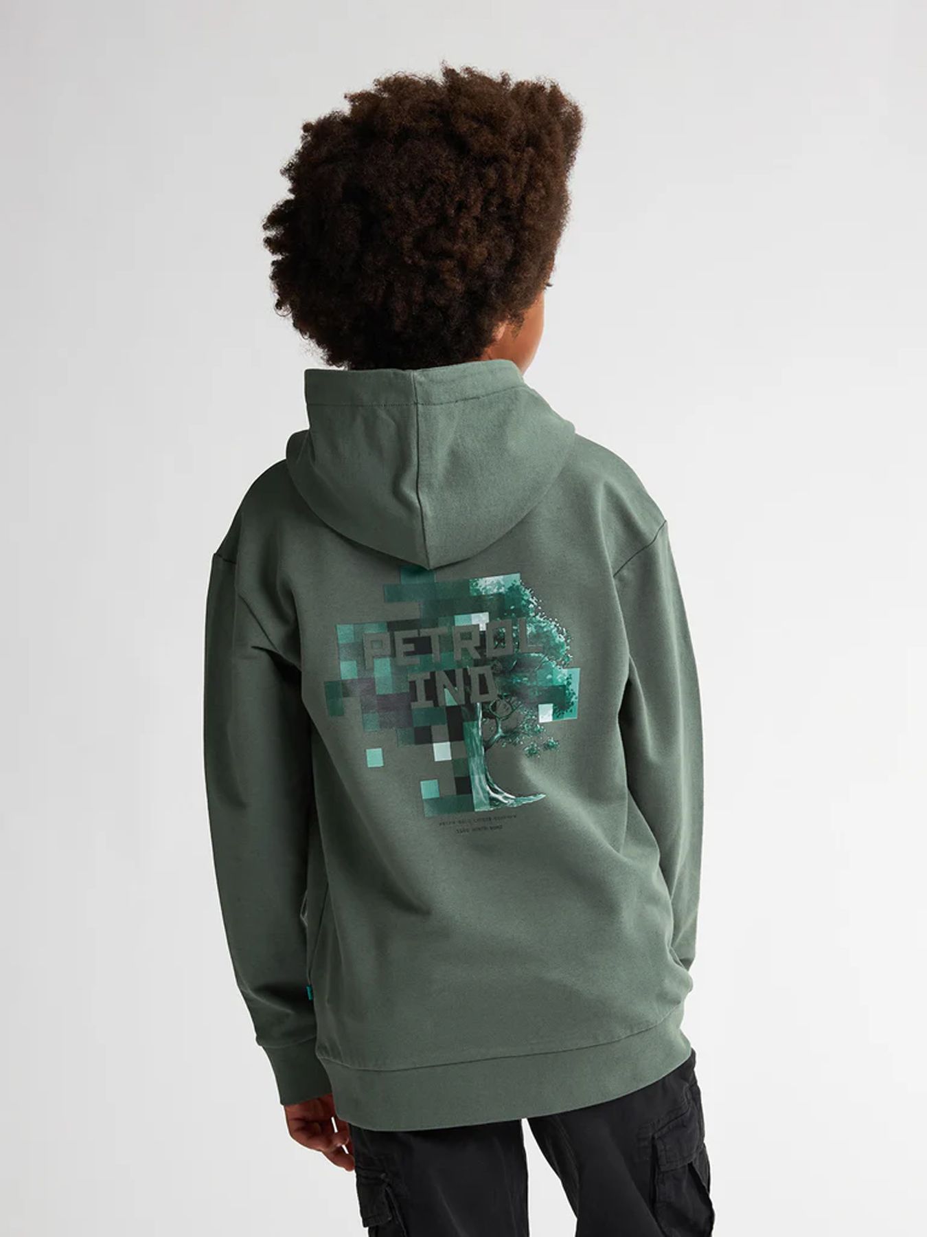 Petrol Industries Boys Sweater Hooded Print 6178 green smoke 2900158779019 Petrol Industries Boys Sweater Hooded Print 6178 green smoke 2900158779019