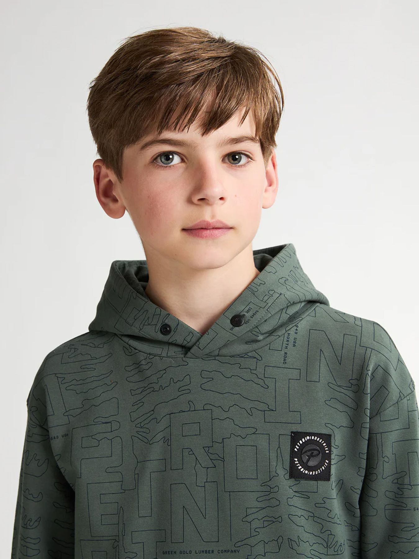 Petrol Industries Boys Sweater Hooded AOP 6178 green smoke 2900158781074 Petrol Industries Boys Sweater Hooded AOP 6178 green smoke 2900158781074