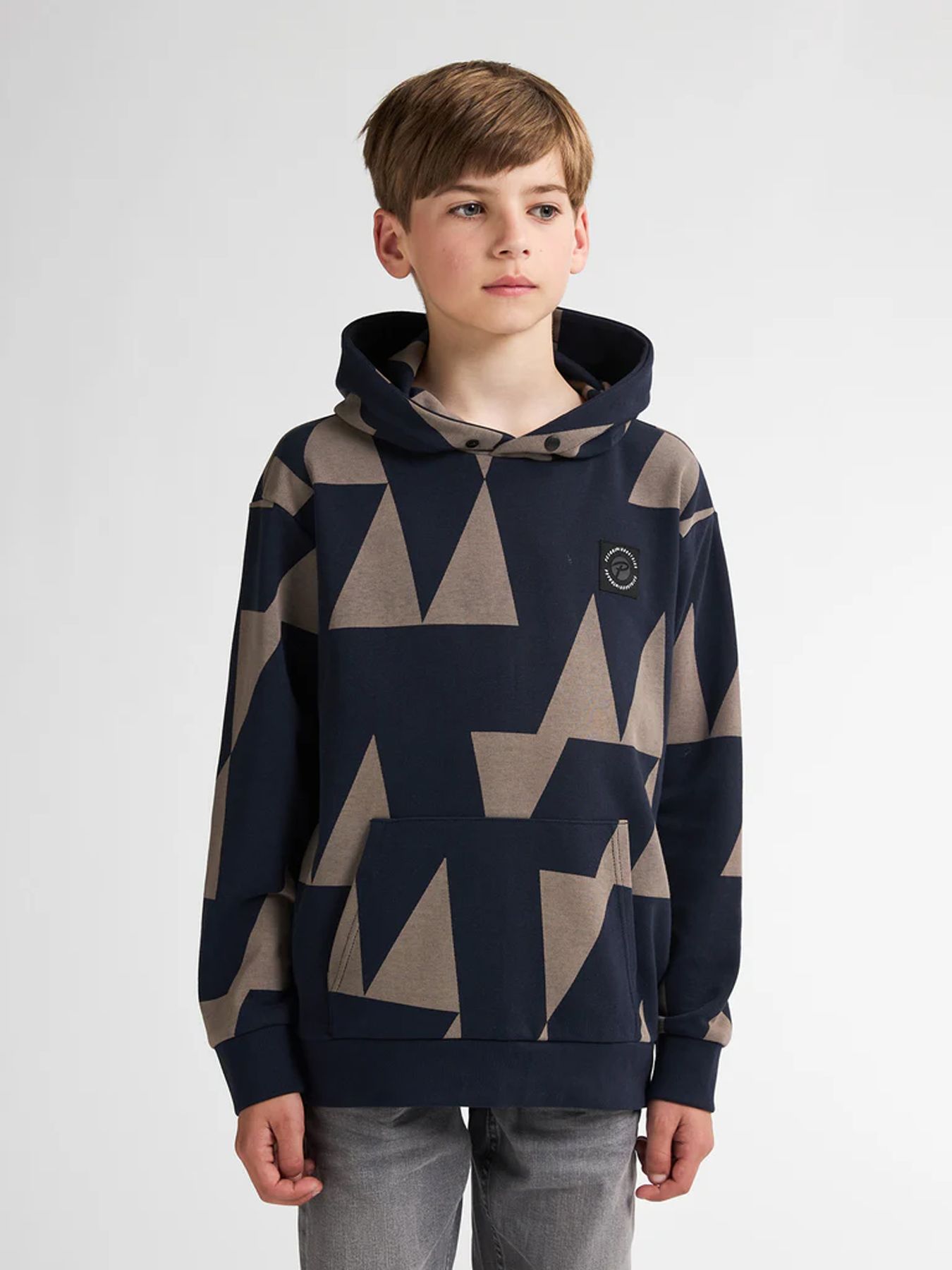 Petrol Industries Boys Sweater Hooded AOP 5092 royal navy 2900158784037