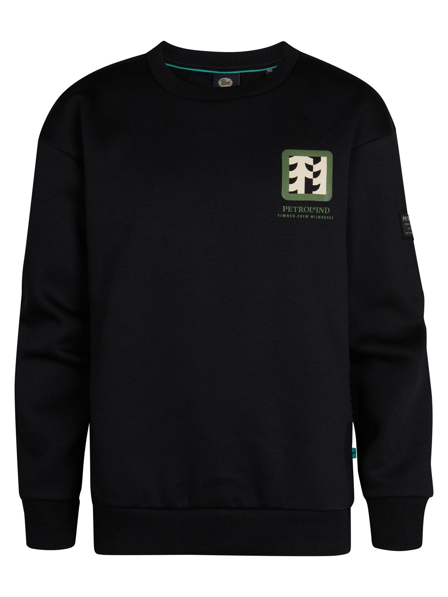 Petrol Industries Boys Sweater Round Neck Print 9111 deep black 00114379-EKA26002700000166