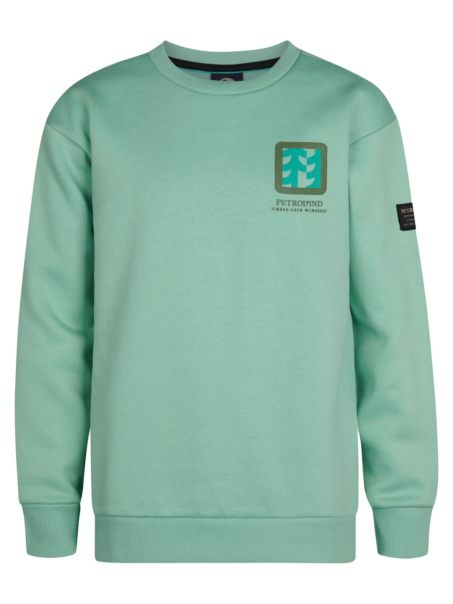 Petrol Industries Boys Sweater Round Neck Print 5191 pale aqua 00114379-EKA26002700000173