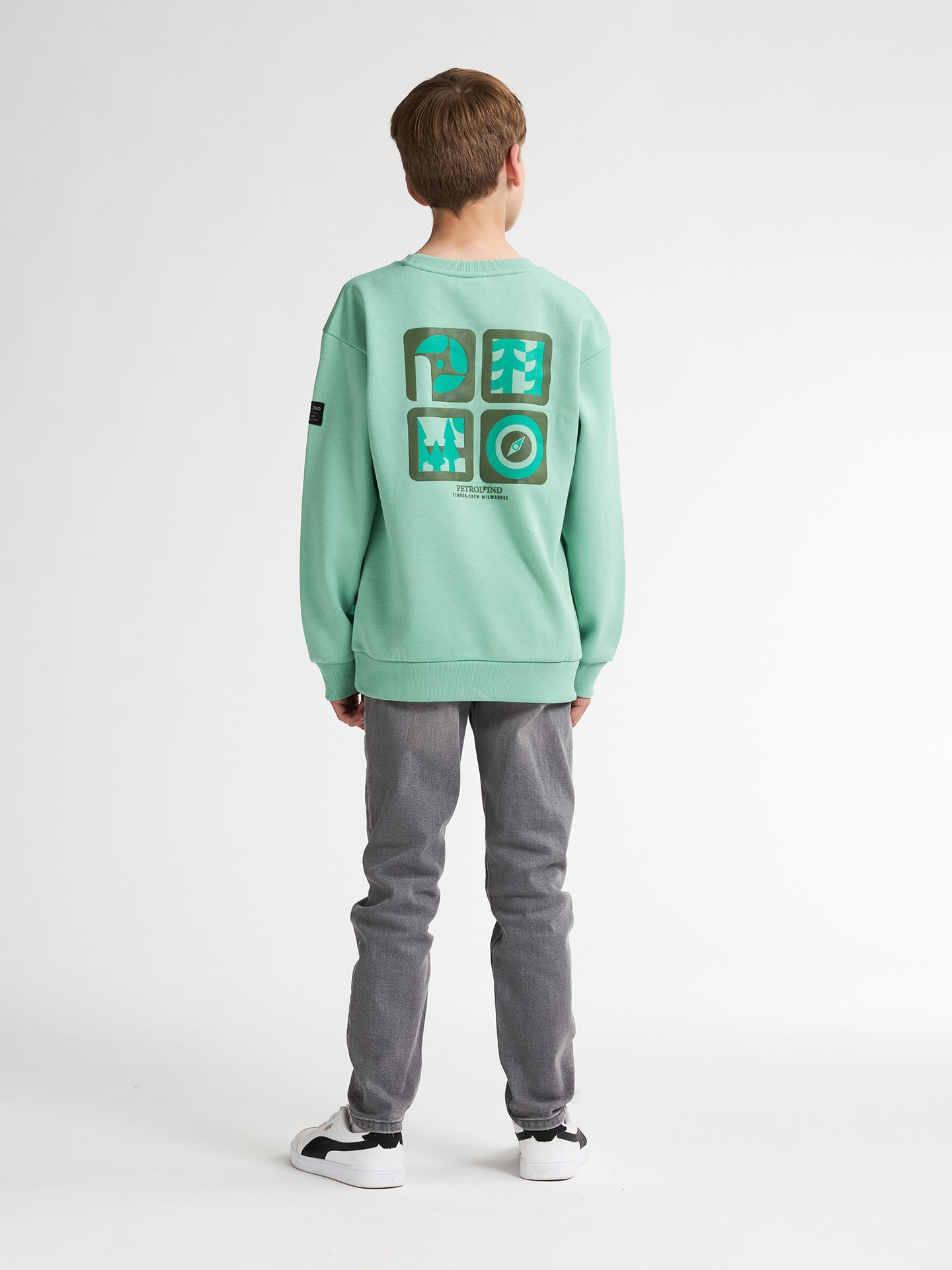 Petrol Industries Boys Sweater Round Neck Print 5191 pale aqua 2900158785010