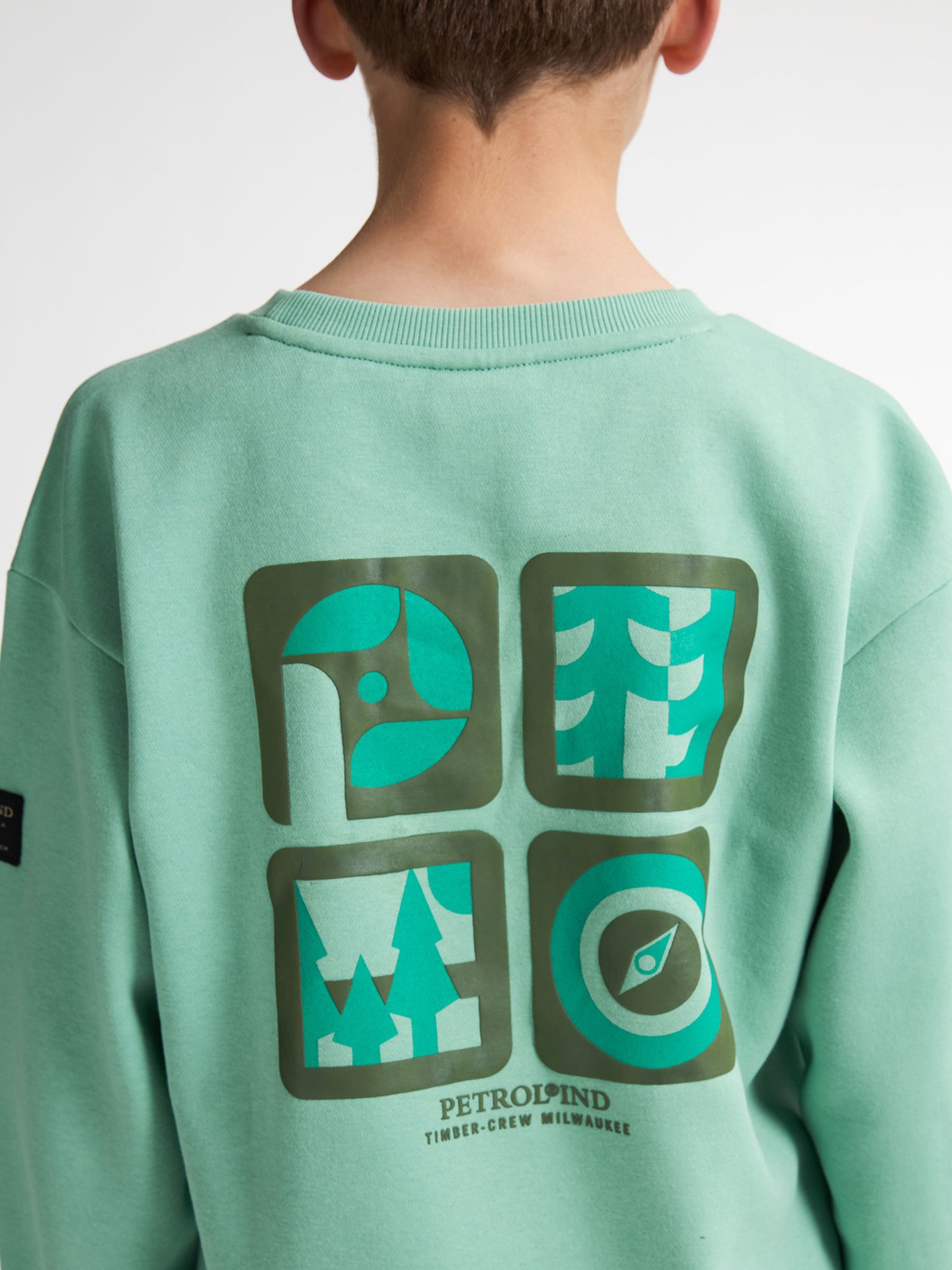 Petrol Industries Boys Sweater Round Neck Print 5191 pale aqua 2900158785010