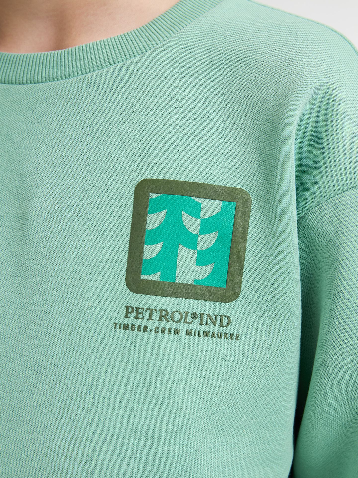 Petrol Industries Boys Sweater Round Neck Print 5191 pale aqua 2900158785010