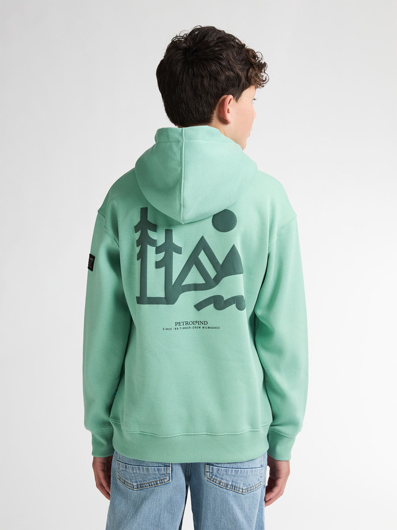 Petrol Industries Boys Sweater Hooded 5191 pale aqua 2900158787014 Petrol Industries Boys Sweater Hooded 5191 pale aqua 2900158787014