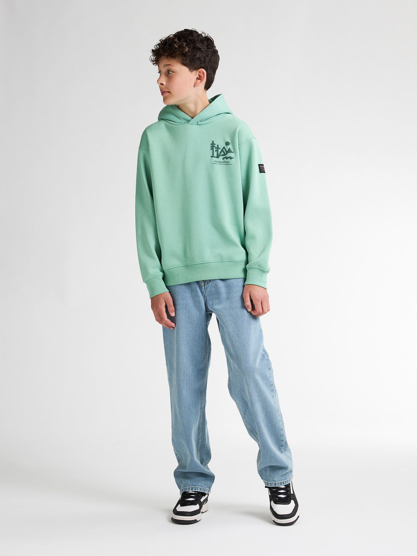 Petrol Industries Boys Sweater Hooded 5191 pale aqua 2900158787014 Petrol Industries Boys Sweater Hooded 5191 pale aqua 2900158787014