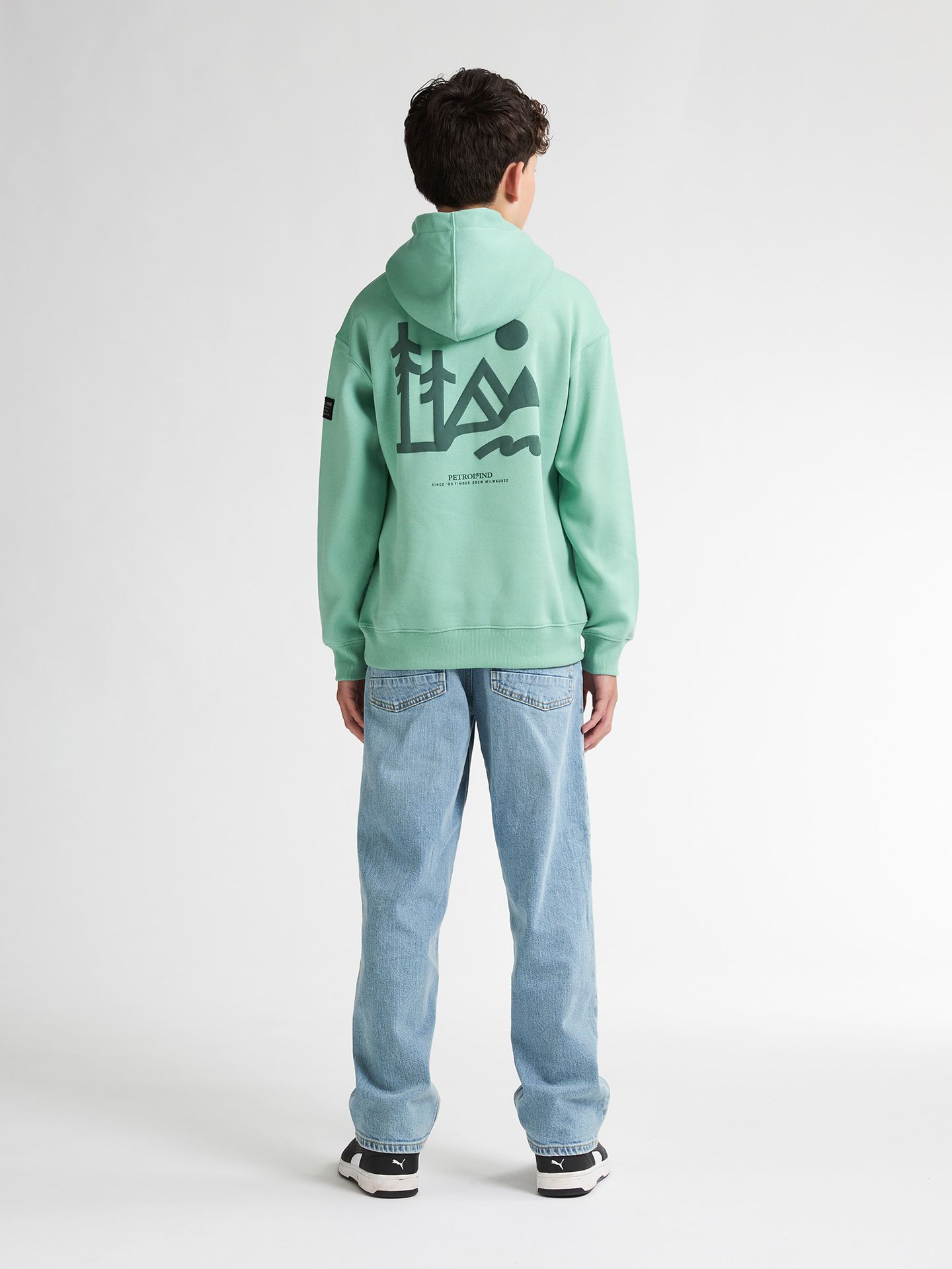 Petrol Industries Boys Sweater Hooded 5191 pale aqua 2900158787014 Petrol Industries Boys Sweater Hooded 5191 pale aqua 2900158787014