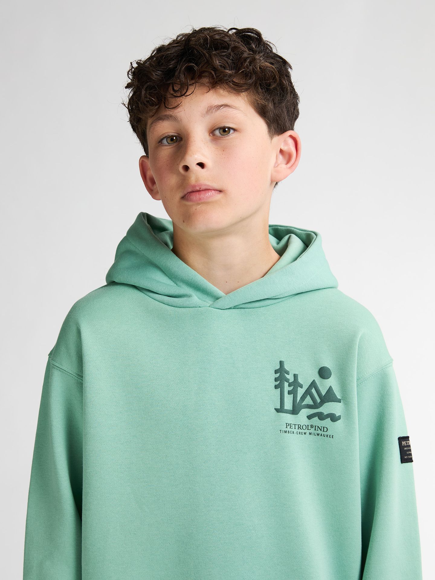 Petrol Industries Boys Sweater Hooded 5191 pale aqua 2900158787014 Petrol Industries Boys Sweater Hooded 5191 pale aqua 2900158787014