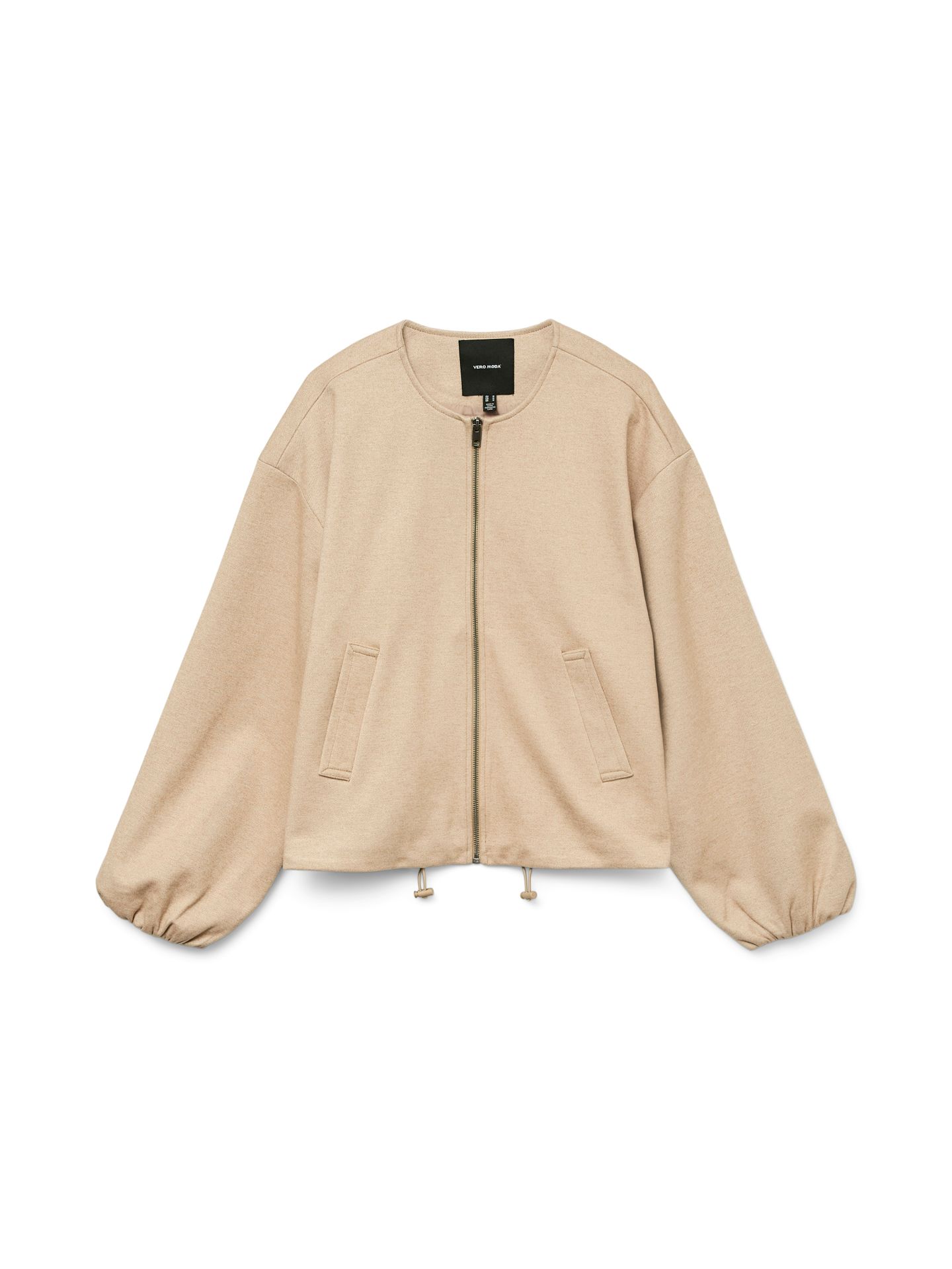 Vero Moda VMTILIKA LS BRUSHED JACKET ENT Silver Mink/LEOPARD 00114383-EKA26011400000702