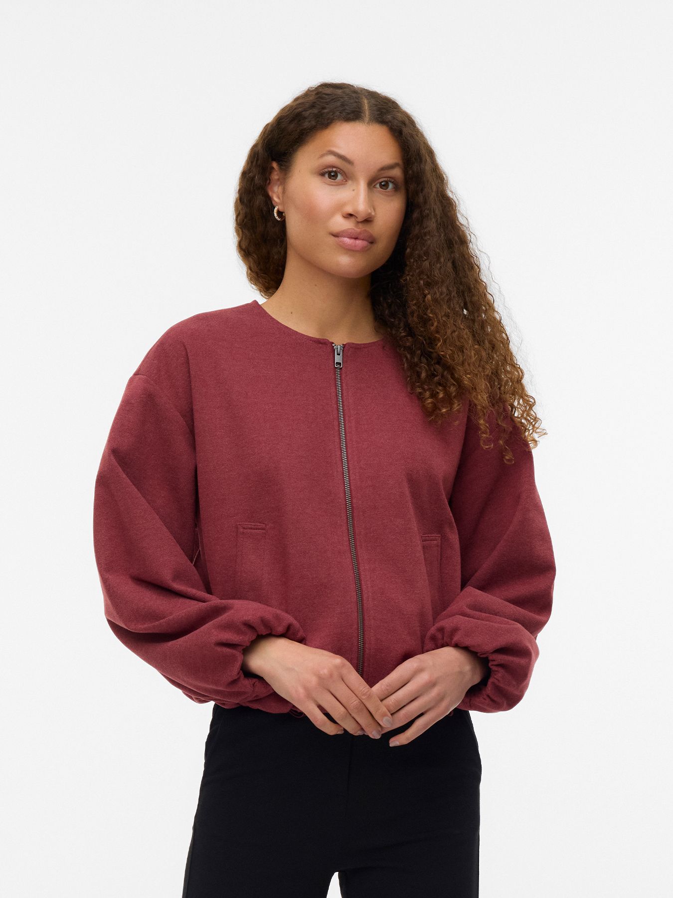 Vero Moda VMTILIKA LS BRUSHED JACKET ENT Syrah/MELANGE 00114383-EKA26011400003063