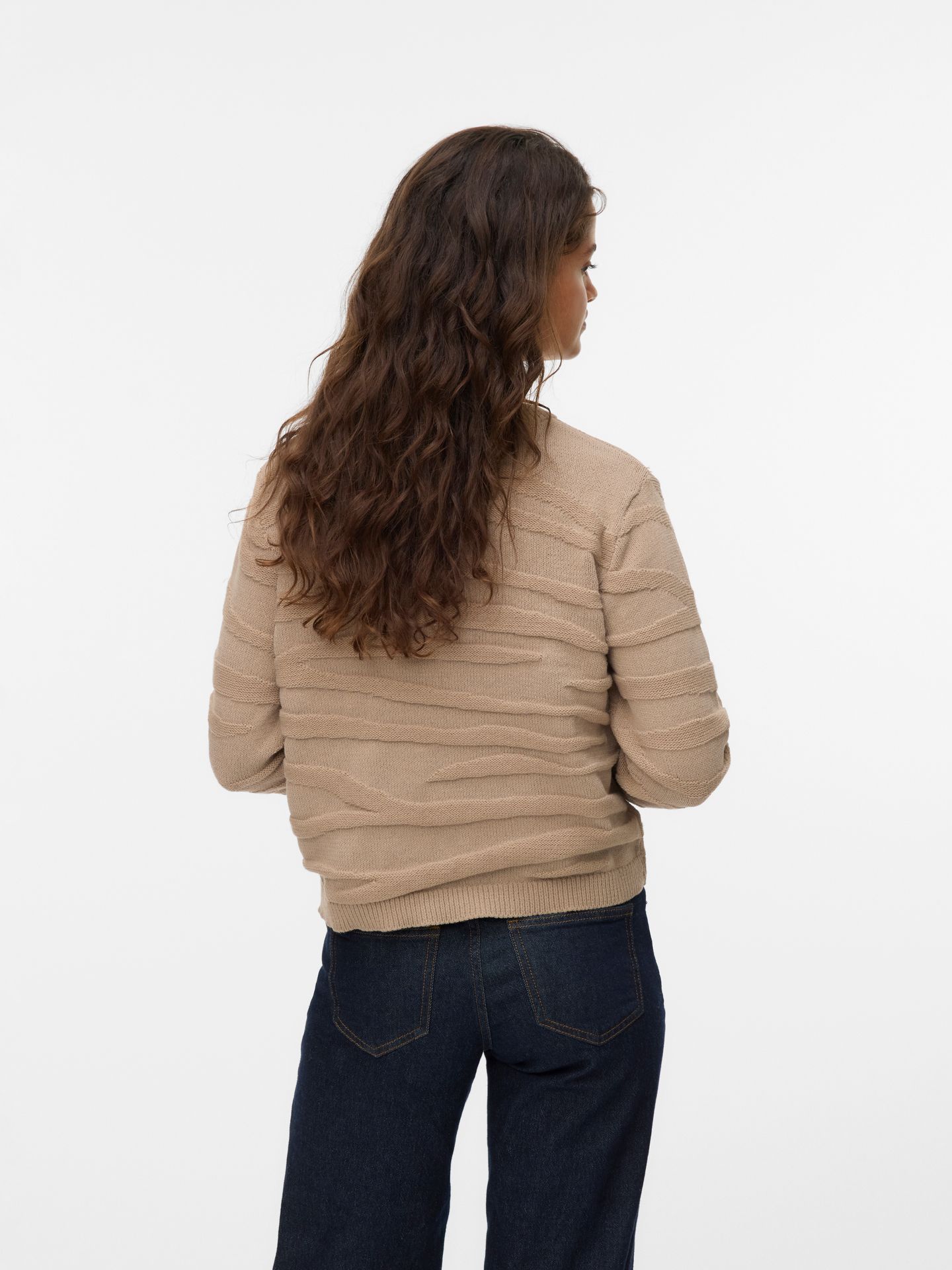 Vero Moda VMMALOU LS O-NECK PULLOVER BOO Silver Mink 2900158796023