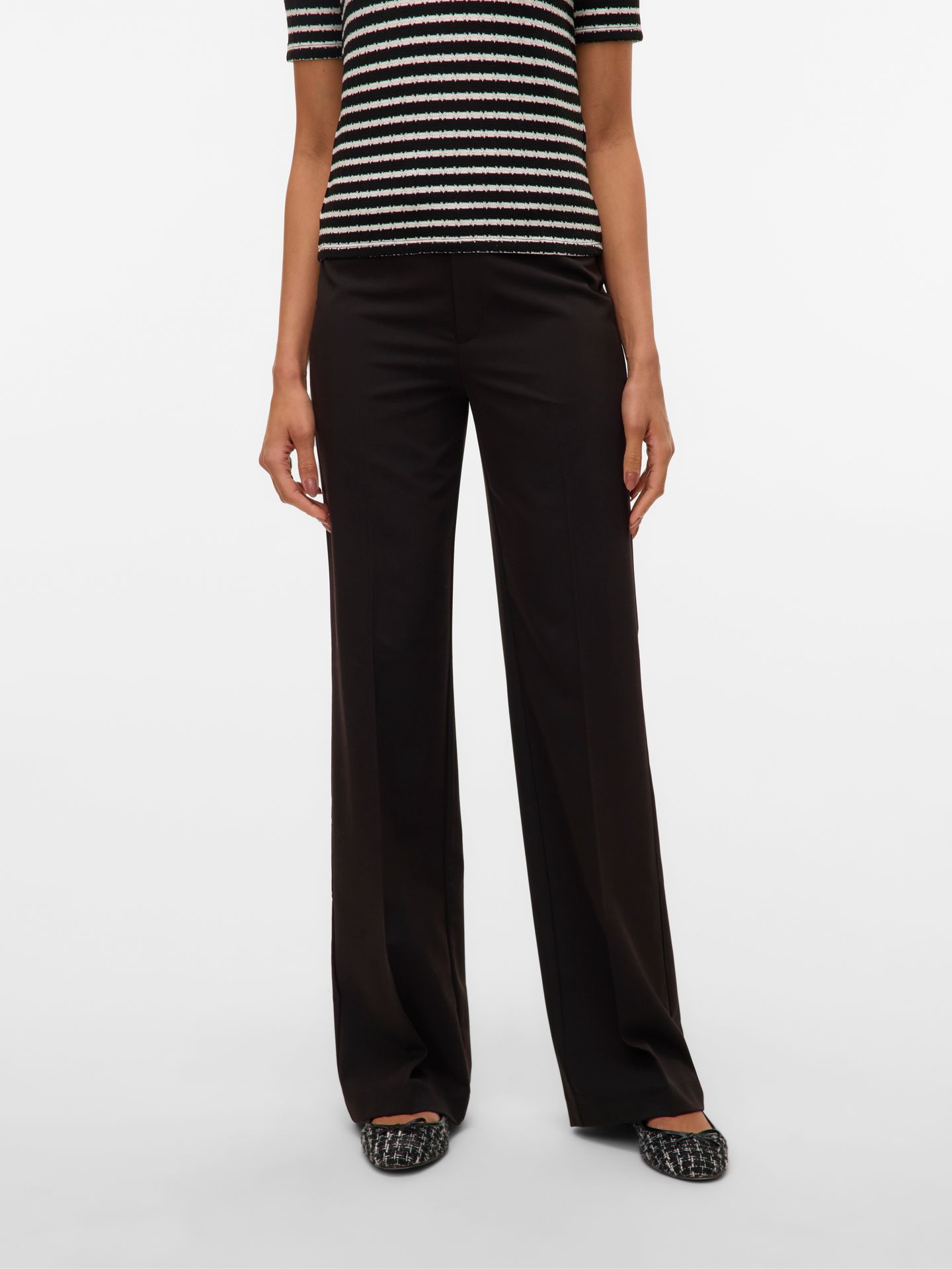 Vero Moda VMTEXAS MW STRAIGHT PANT NOOS Black 2900158821084