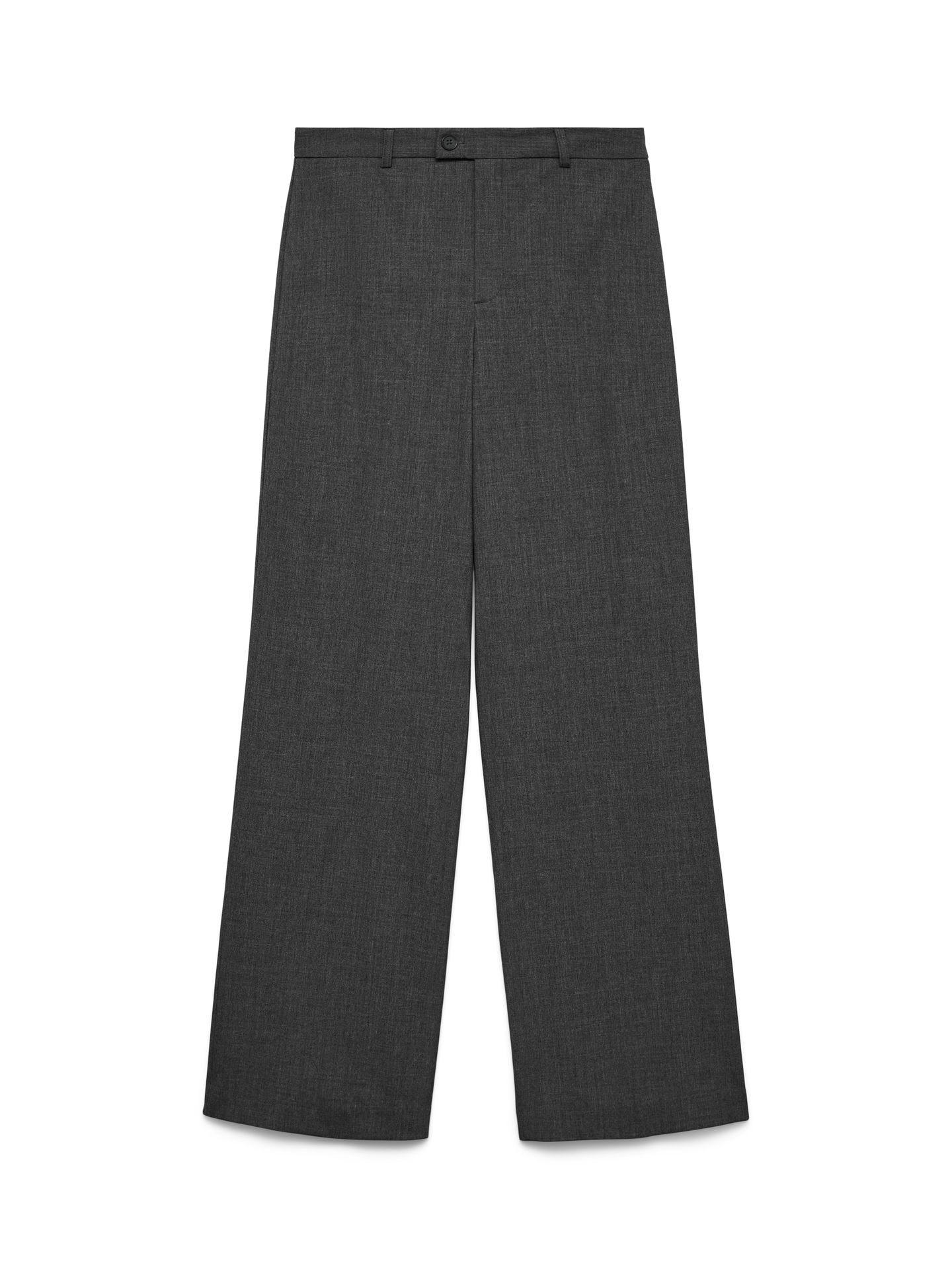 Vero Moda VMTEXAS MW STRAIGHT PANT NOOS Dark Grey Melange 00114395-EKA26011400000626