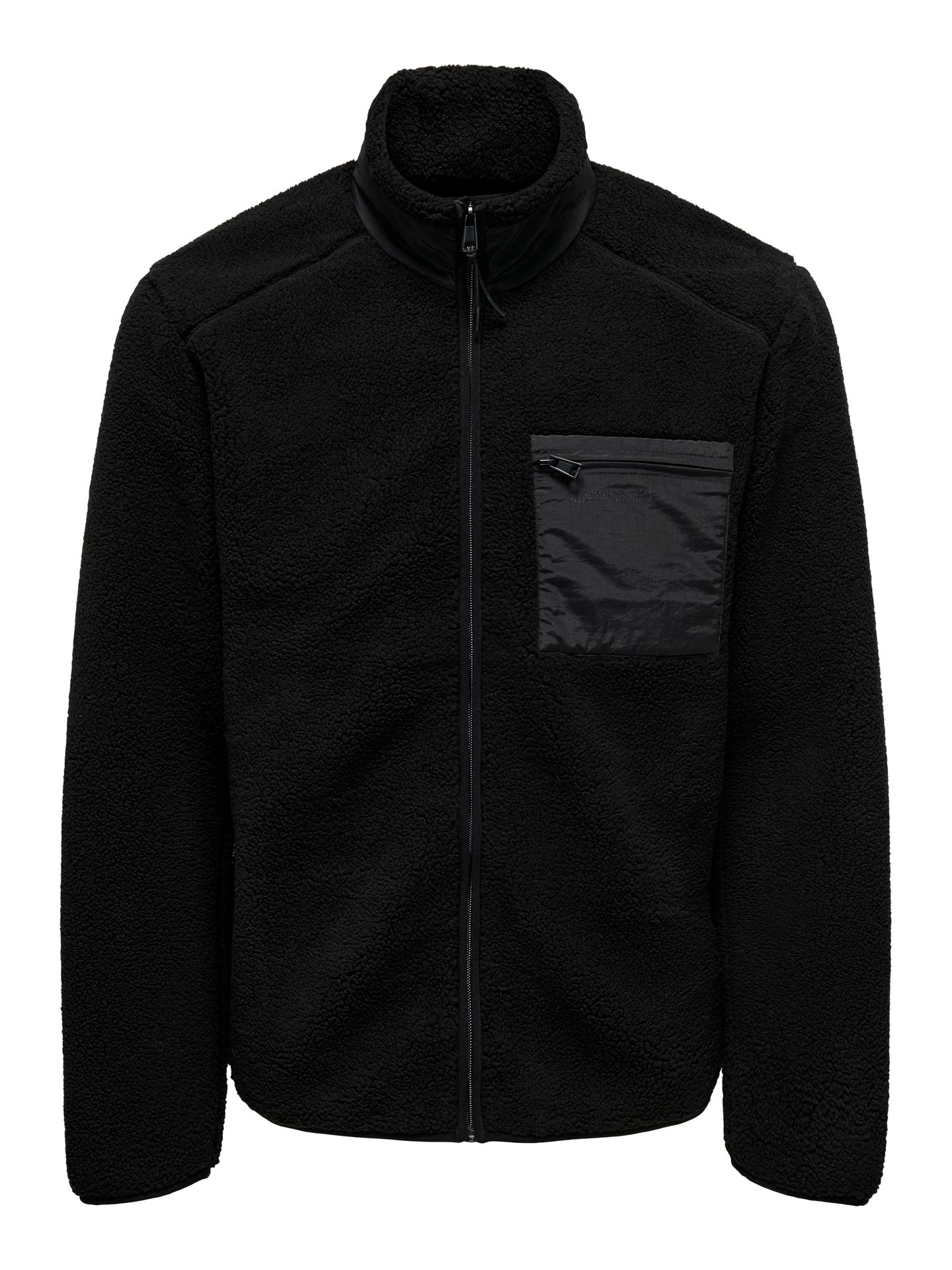 Only & Sons ONSDALLAS LIFE SHERPA JACKET OTW VD Black 00114401-EKA26011400000174