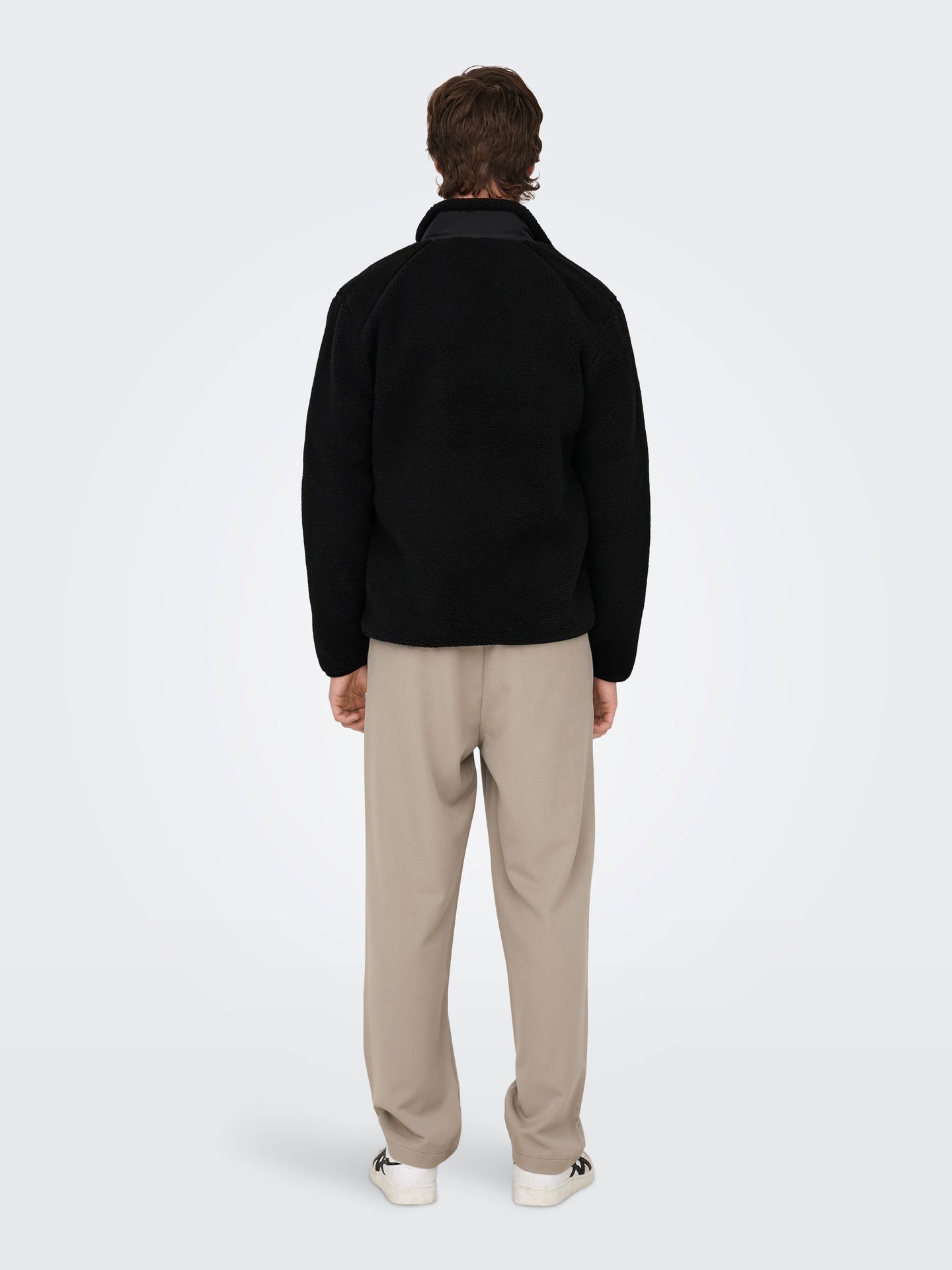 Only & Sons ONSDALLAS LIFE SHERPA JACKET OTW VD Black 2900158851036