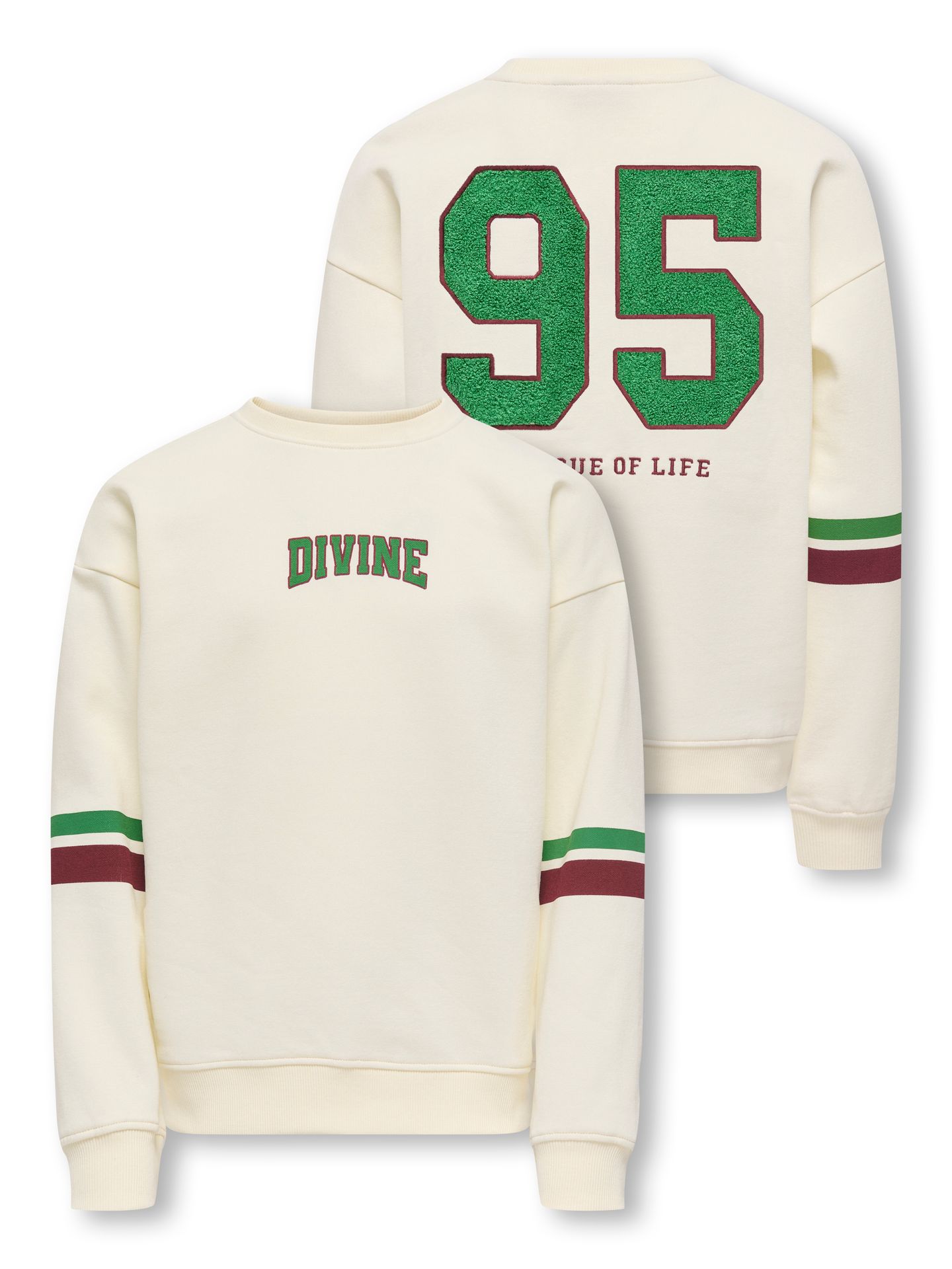 Only KOGHELLA LIFE LS O-NECK LOOSE PRINT Antique White/Ultimate 2900158839010