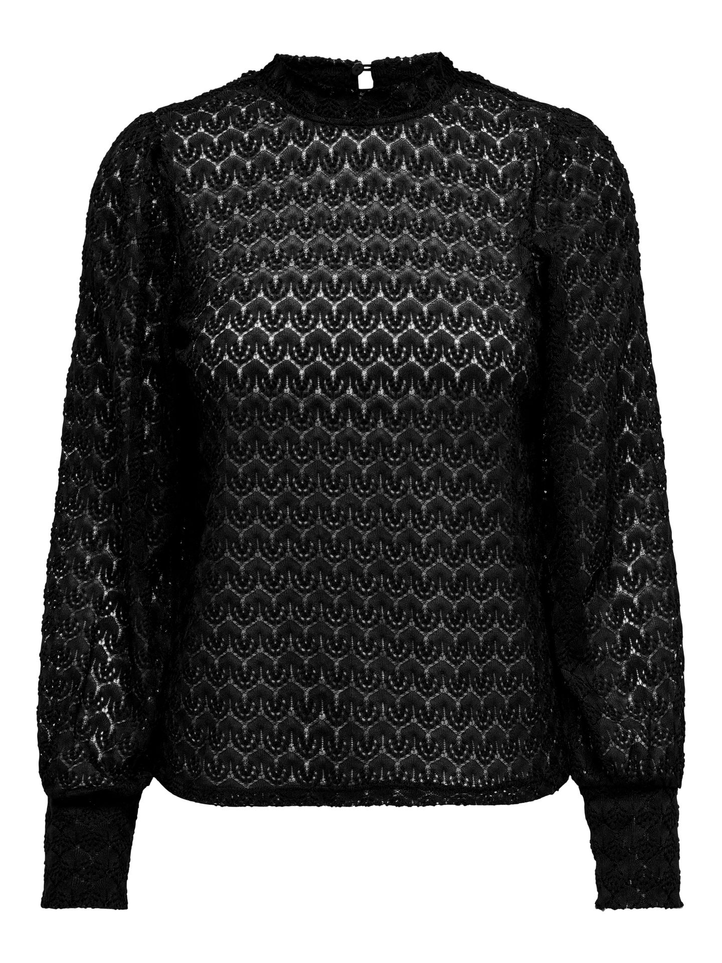JDY JDYAVERY L/S LACE TOP JRS NOOS Black 00114403-EKA26011400000004