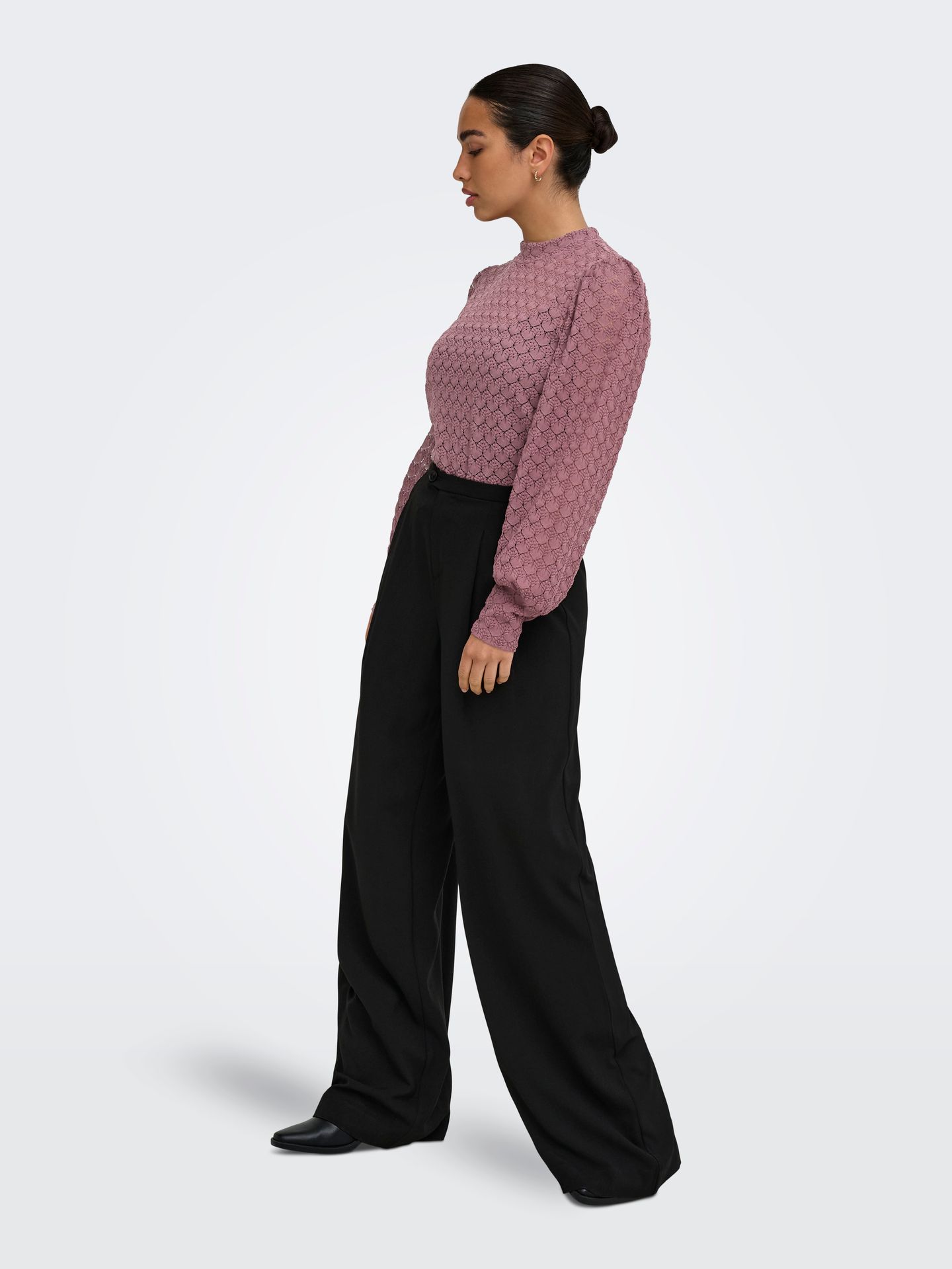 JDY JDYAVERY L/S LACE TOP JRS NOOS Grape Shake 2900168326029