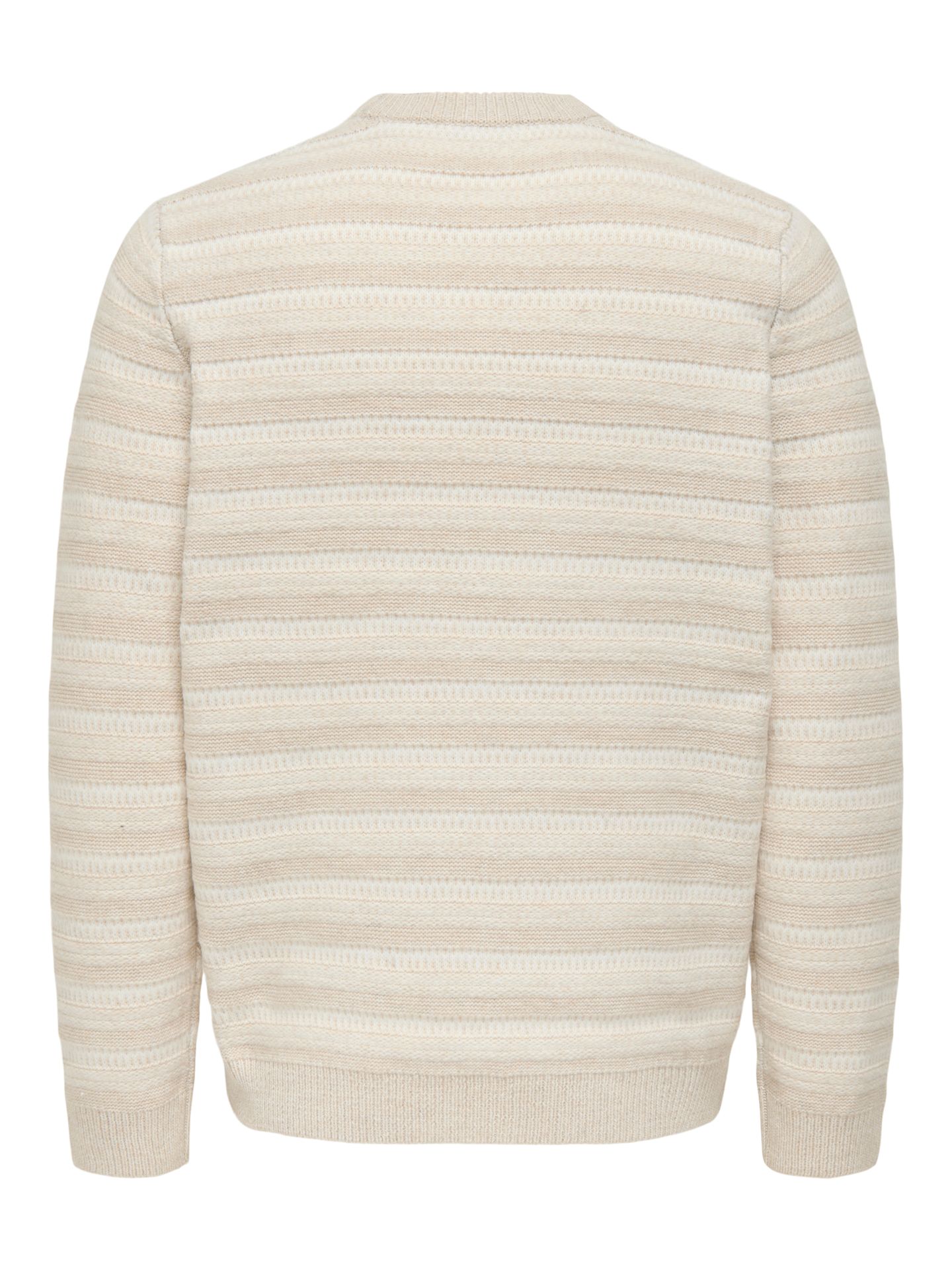 Only & Sons ONSMING LIFE REG LS CREW NECK KNIT Silver Lining/MELANGE 2900158849033