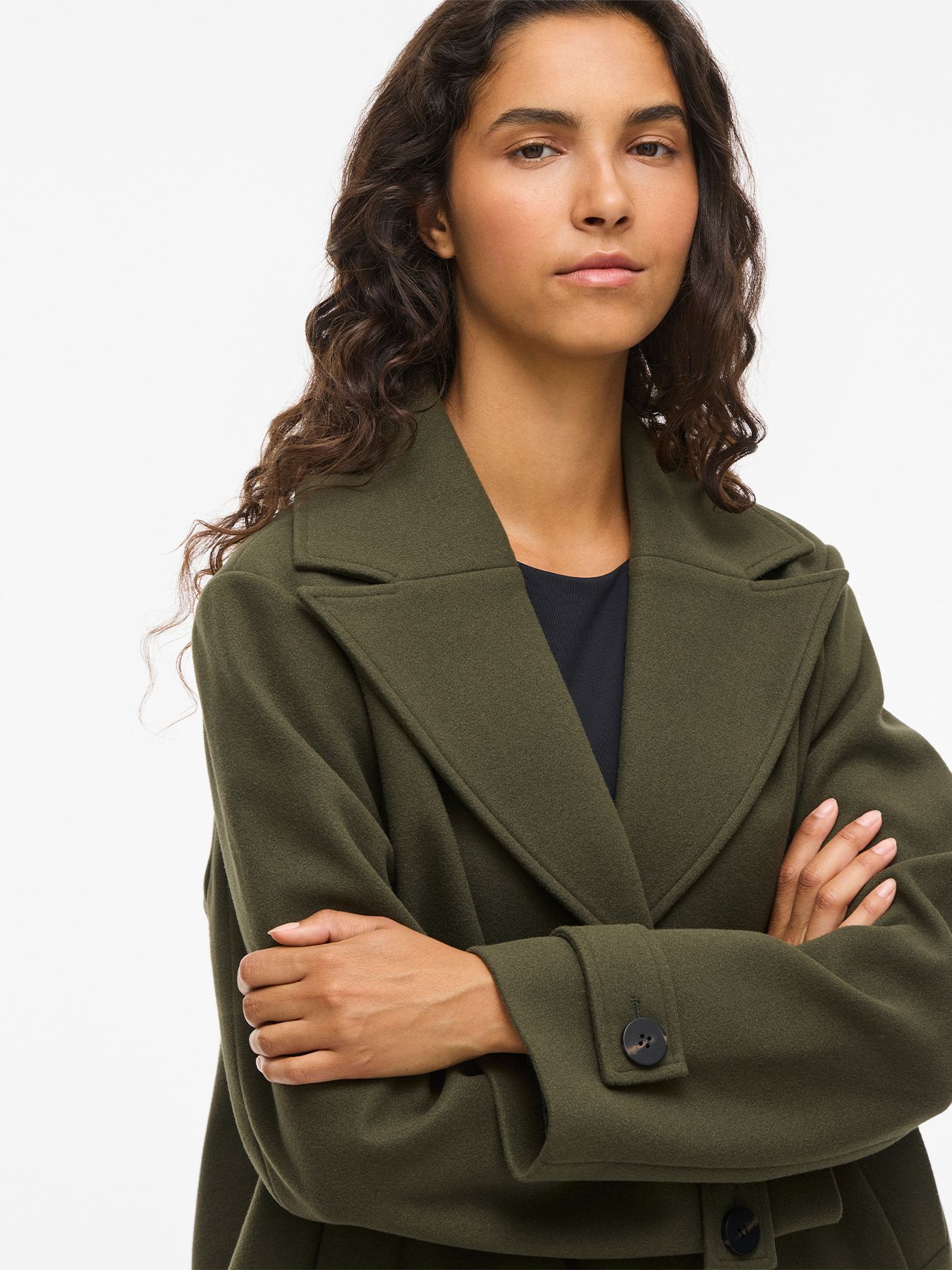 Vila VISOLO L/S SHORT JACKET/TES/1 Deep Depths 2900158866016