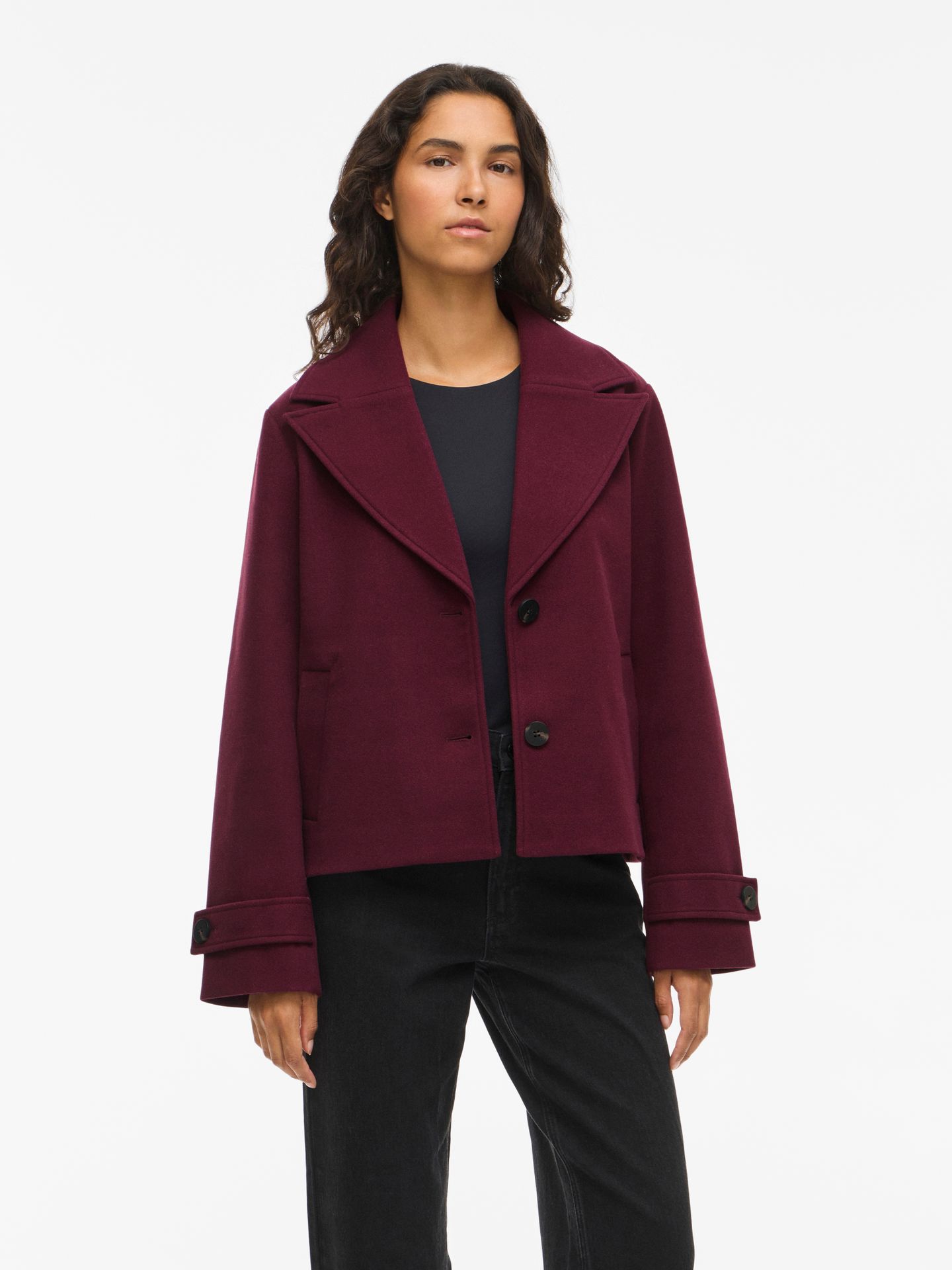 vila VISOLO L/S SHORT JACKET/TES/1 Fig 2900158870013