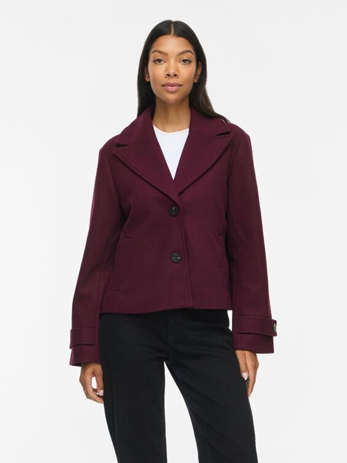 Vila VISOLO L/S SHORT JACKET/TES/1 Port Royale 00114409-EKA22000400000242