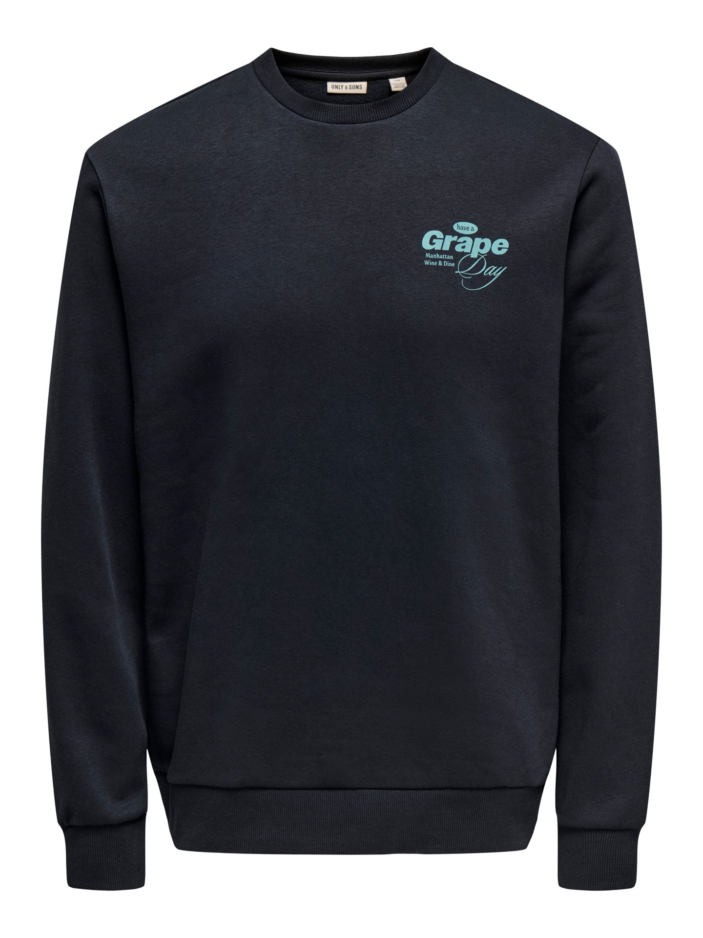 Only & Sons ONSALFRESCO REG CREW NECK Black/BLACK 00114410-EKA26011400001527