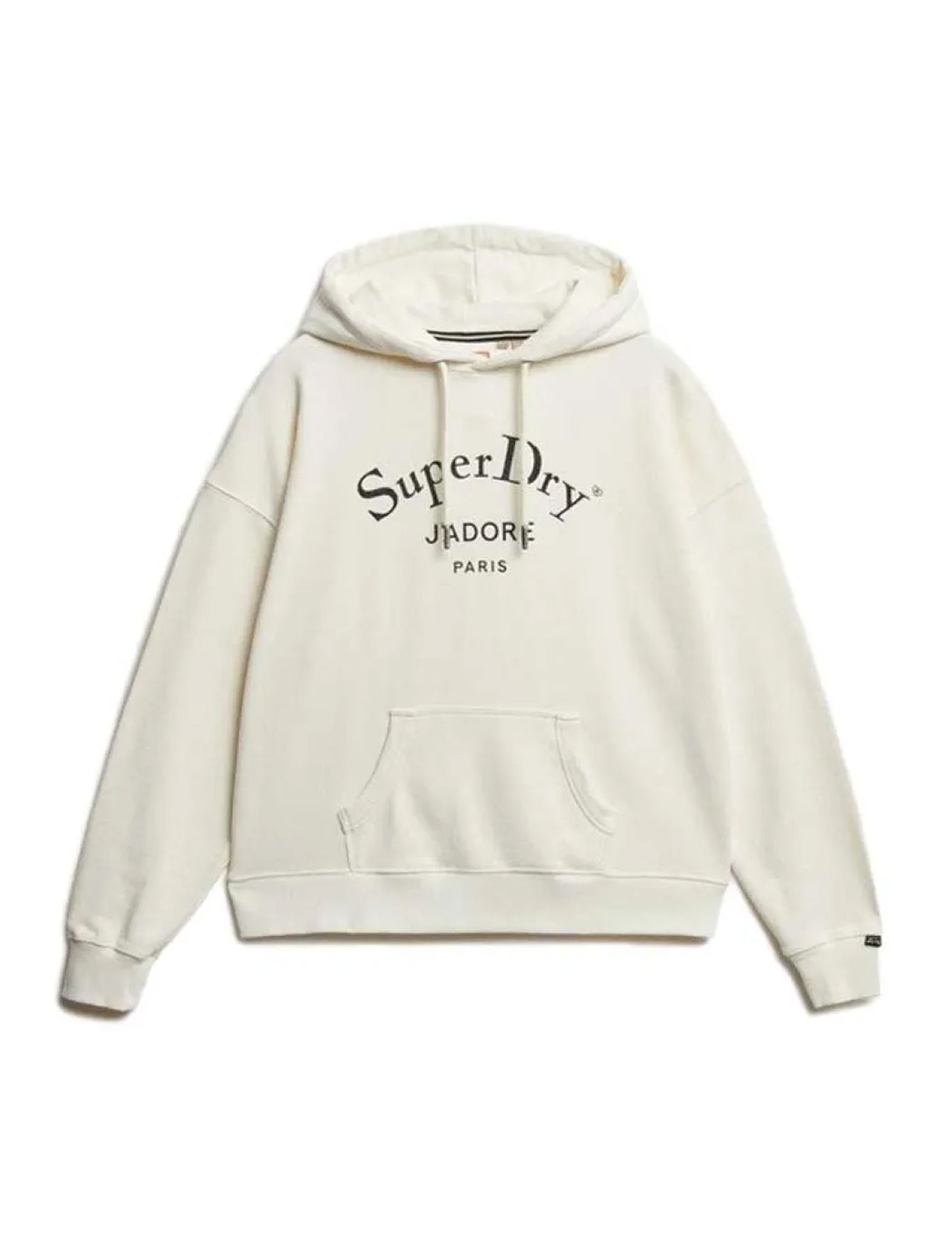 Superdry Brand mark relaxed hood Chalk White 2900159736073