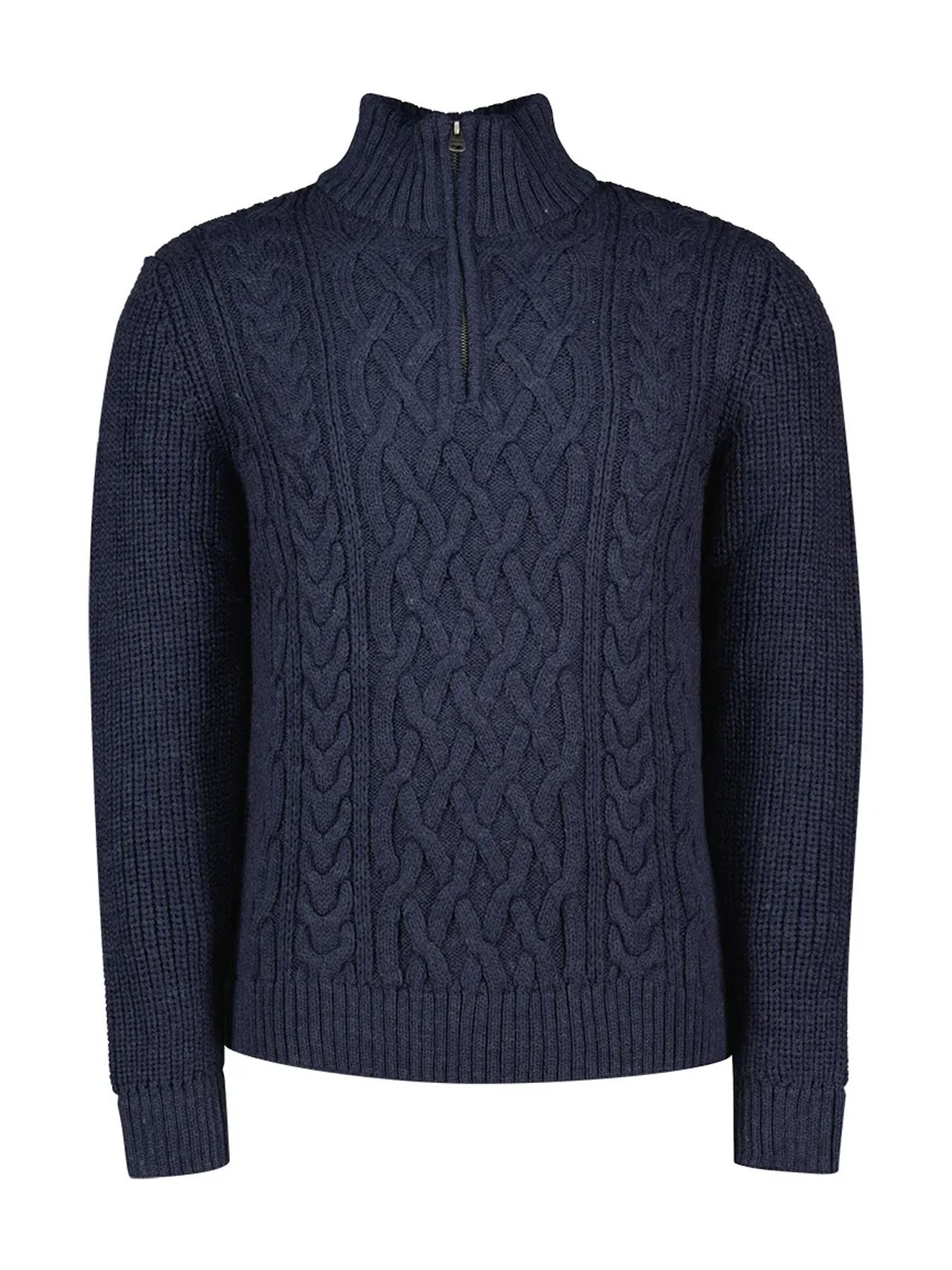 Superdry Jacob cable knit half zip Eclipse 00114437-98T