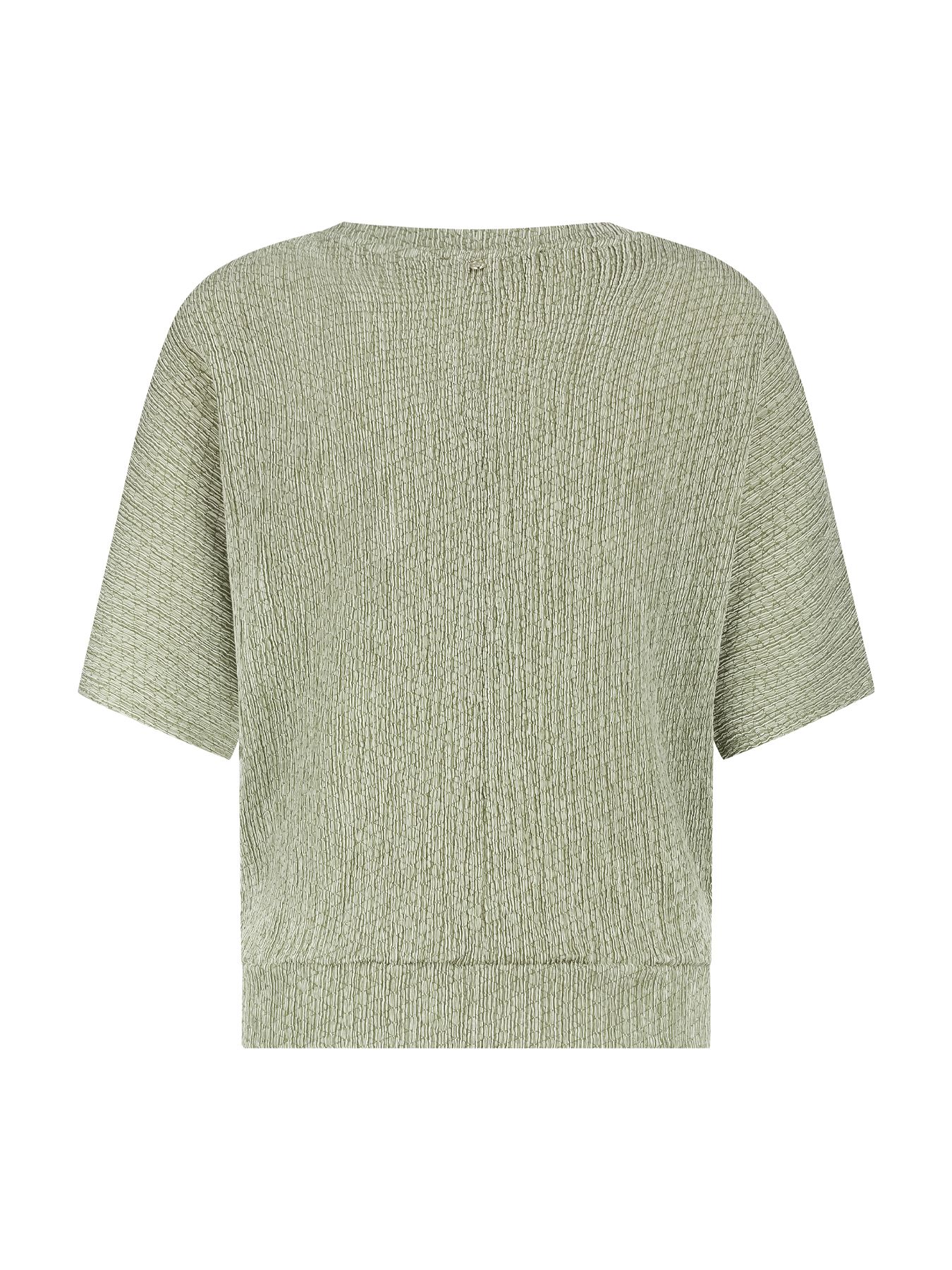 Tramontana Crinkled Top Button Detail Aloe Melange 006156 2900158986042