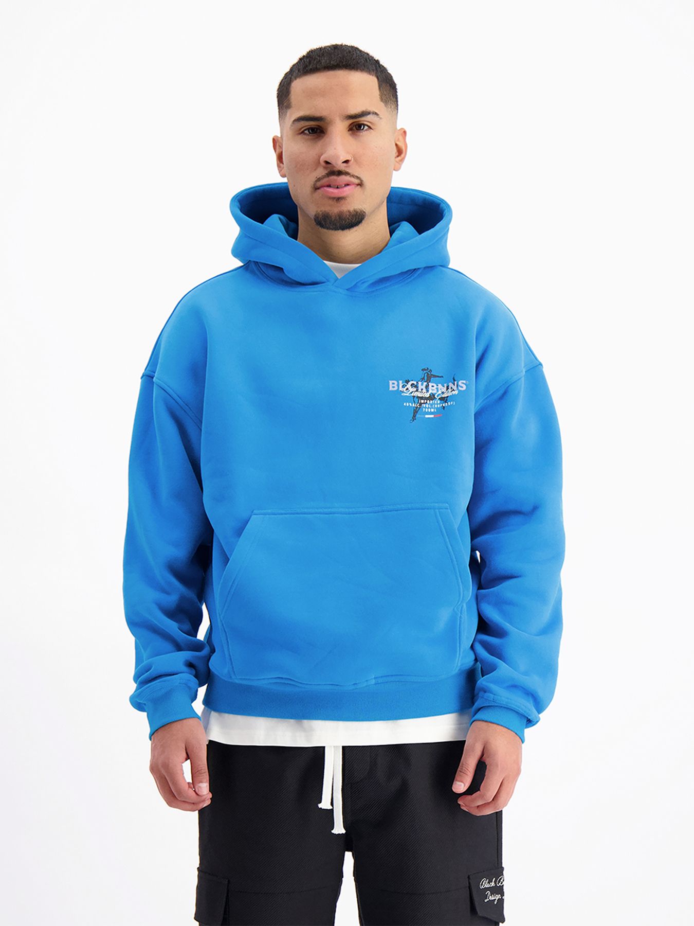 Black Bananas Liquid hoodie Blue 00114481-9FJ
