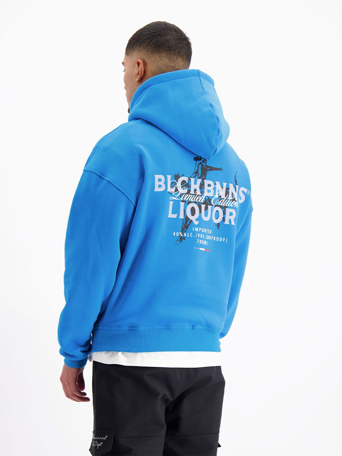 Black Bananas Liquid hoodie Blue 2900159004042
