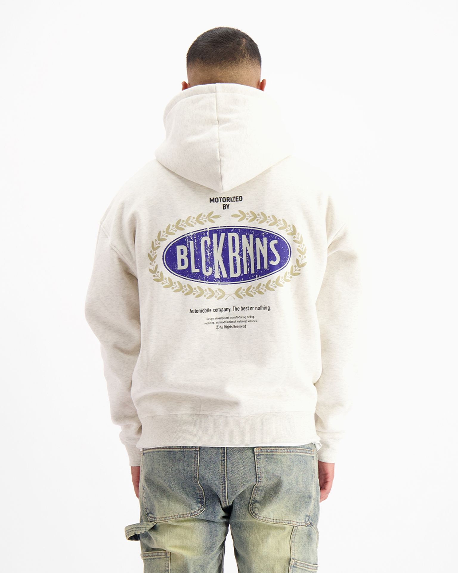 Black Bananas Automobile hoodie Beige 2900159005063