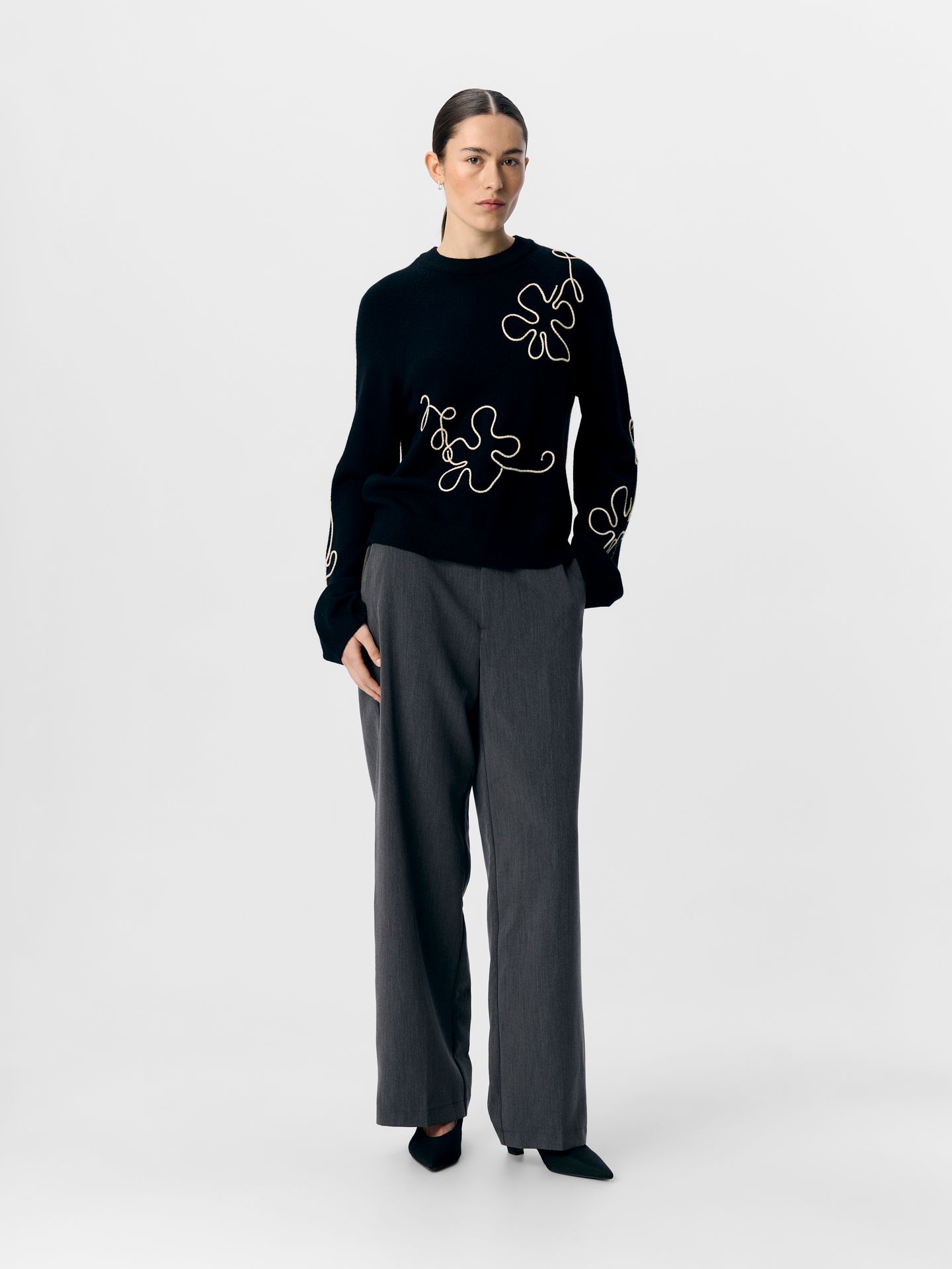 Object OBJLANEY RUBIN LS PULLOVER NOOS Black/Sandshell new floral 2900159009047