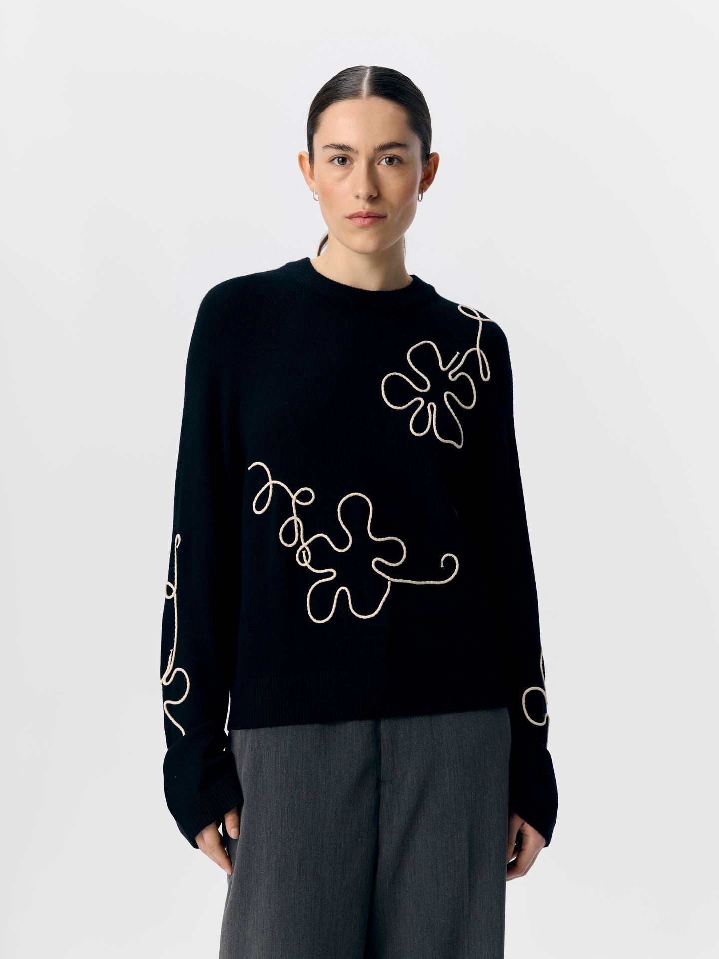 Object OBJLANEY RUBIN LS PULLOVER NOOS Black/Sandshell new floral 2900159009047