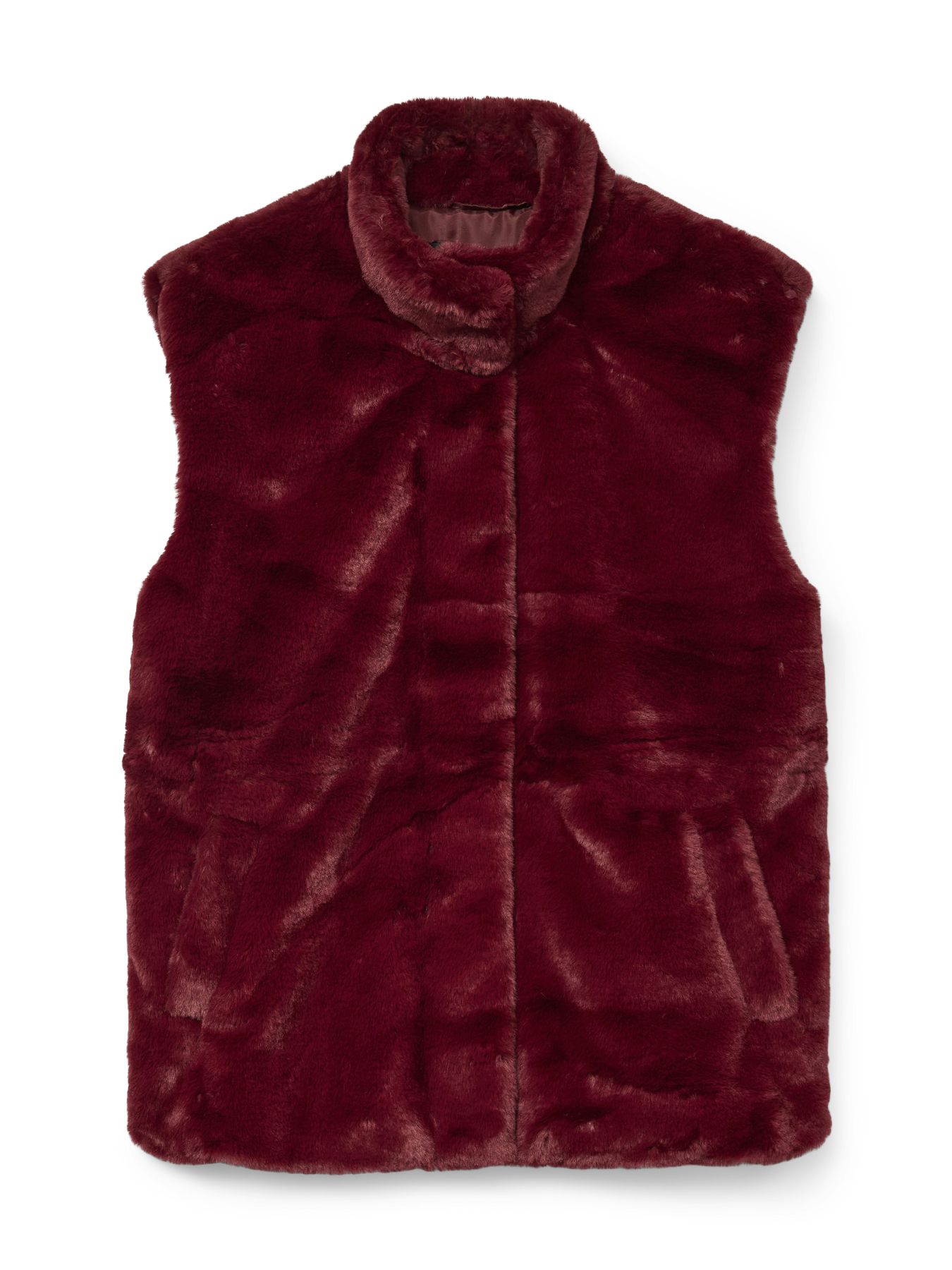Vero Moda VMSONJAPOPPY FAUX FUR WAISTCOAT GA Syrah 00114485-EKA26011400003060