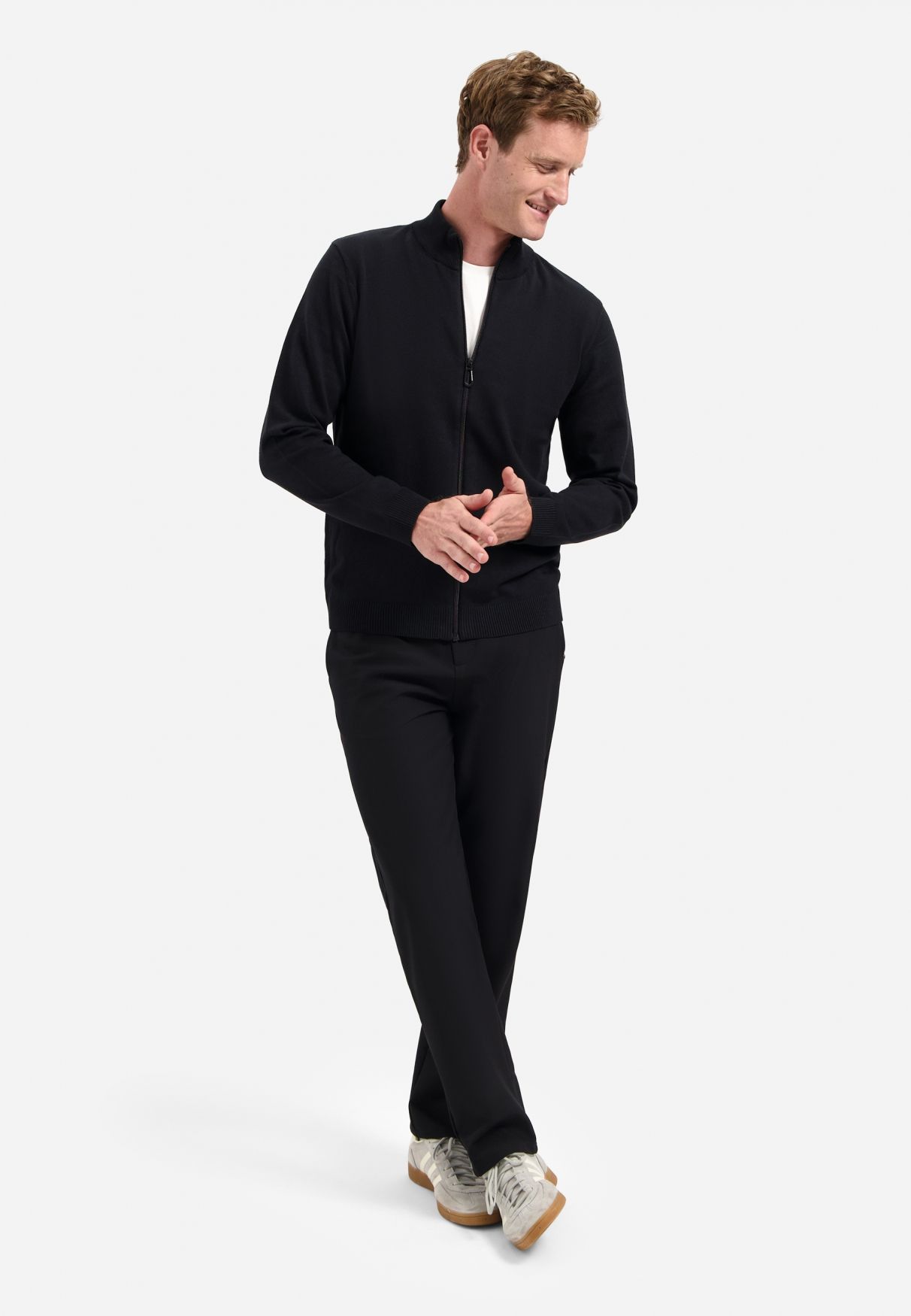 No Excess Cardigan 2 Coloured Melange 020 black 2900159052074