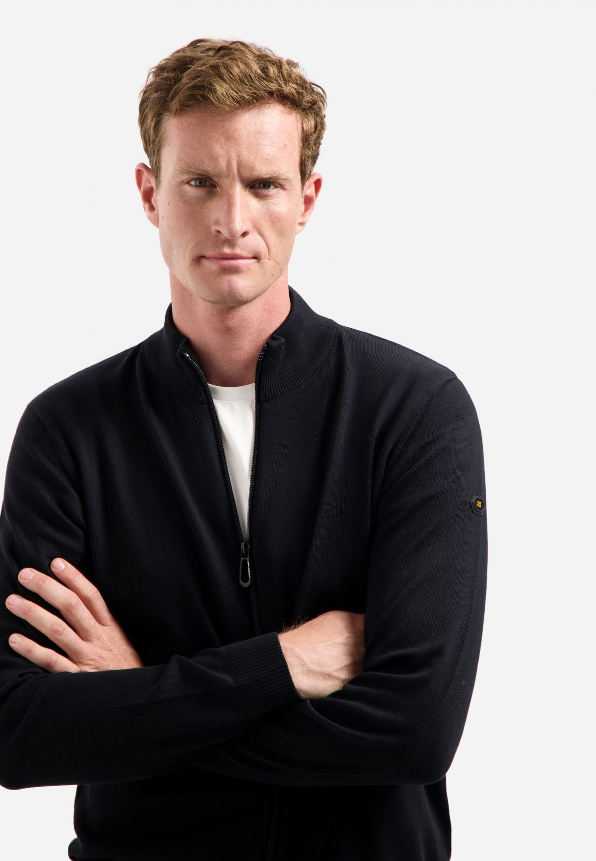 No Excess Cardigan 2 Coloured Melange 020 black 2900159052074