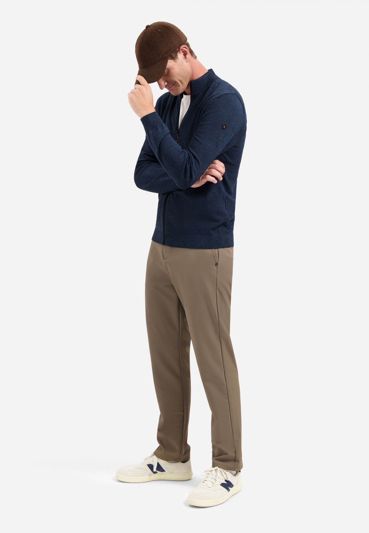 No Excess Cardigan 2 Coloured Melange 037 navy 2900159053040