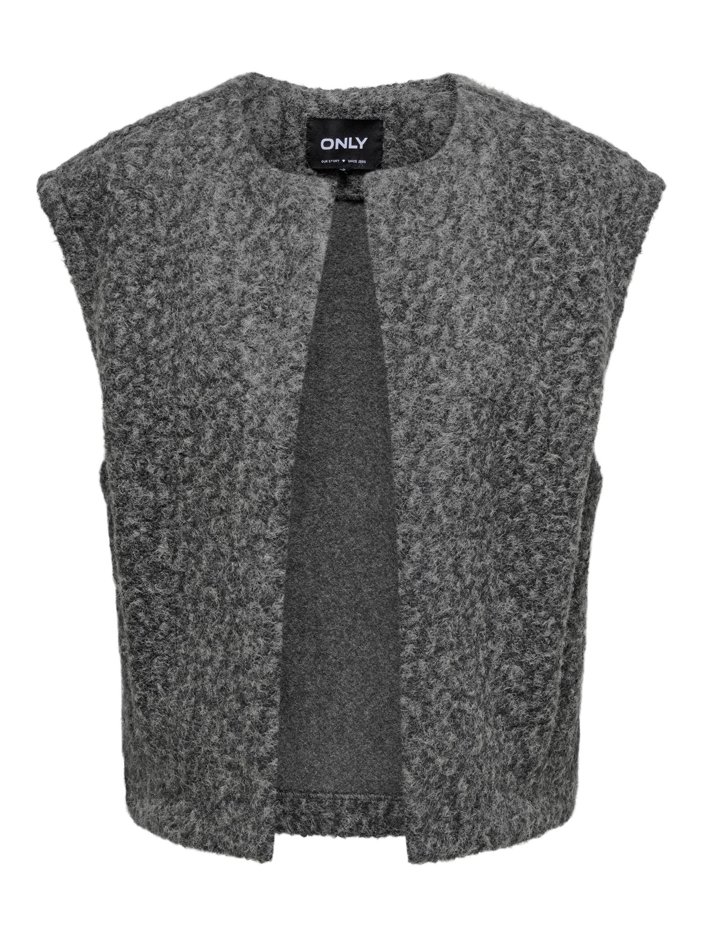 Only ONLMILA LIFE WAISTCOAT CS OTW Dark Grey Melange 2900159240051