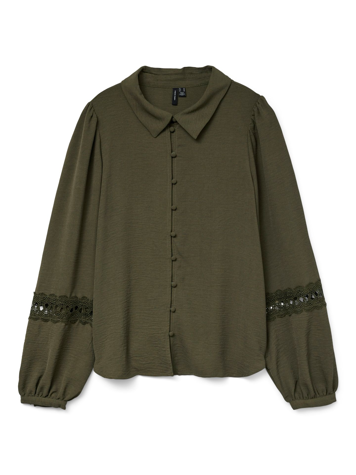 Vero Moda VMALVA LACE LS SHIRT WVN GA BOO Grape Leaf 00114621-EKA26011400003059