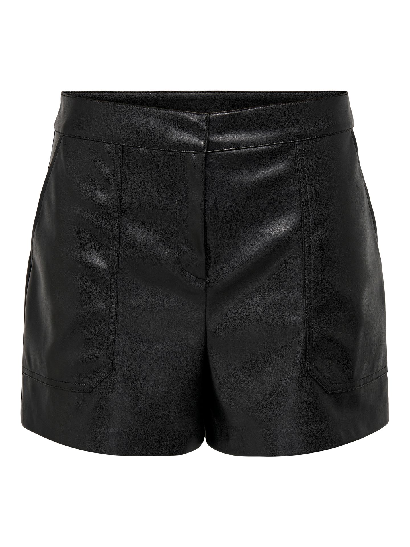 Only ONLTRICIA FAUX LEATHER SHORTS OTW N Black 2900159248033