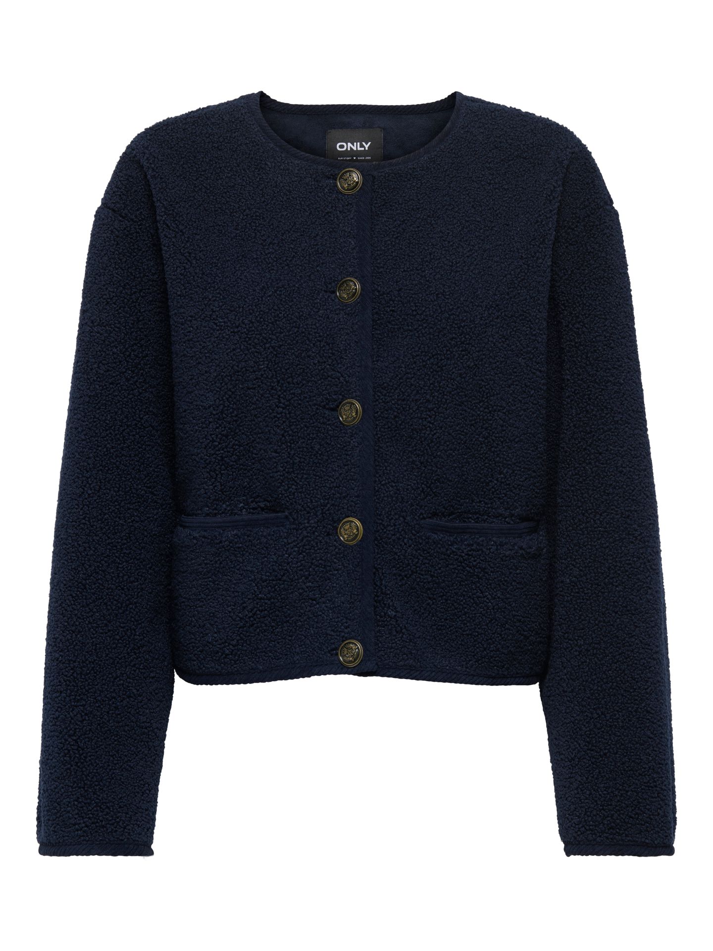 Only ONLCOCO SHORT TEDDY JACKET CC OTW Night Sky 2900159261025