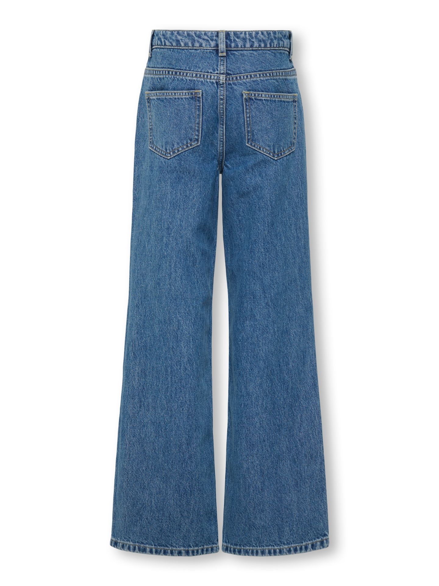 Only KOGJUICY HW WIDE LEG COLLEGE JEANS Medium Blue Denim/NAS365 2900159264026