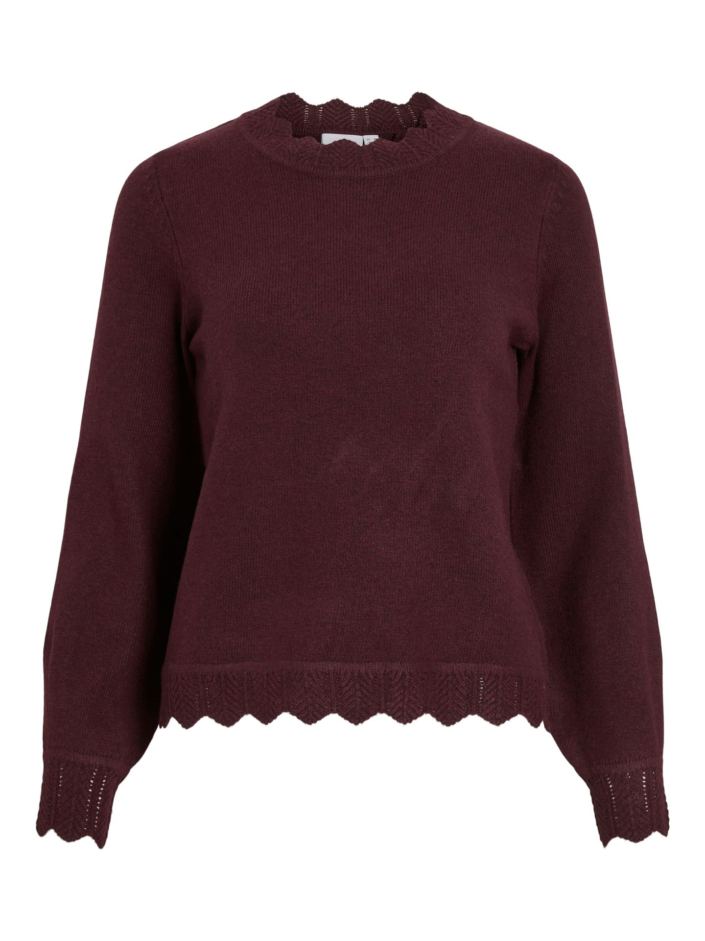 Vila VINIKOLINA O-NECK L/S KNIT TOP - NO Fig/MELANGE 2900159265023