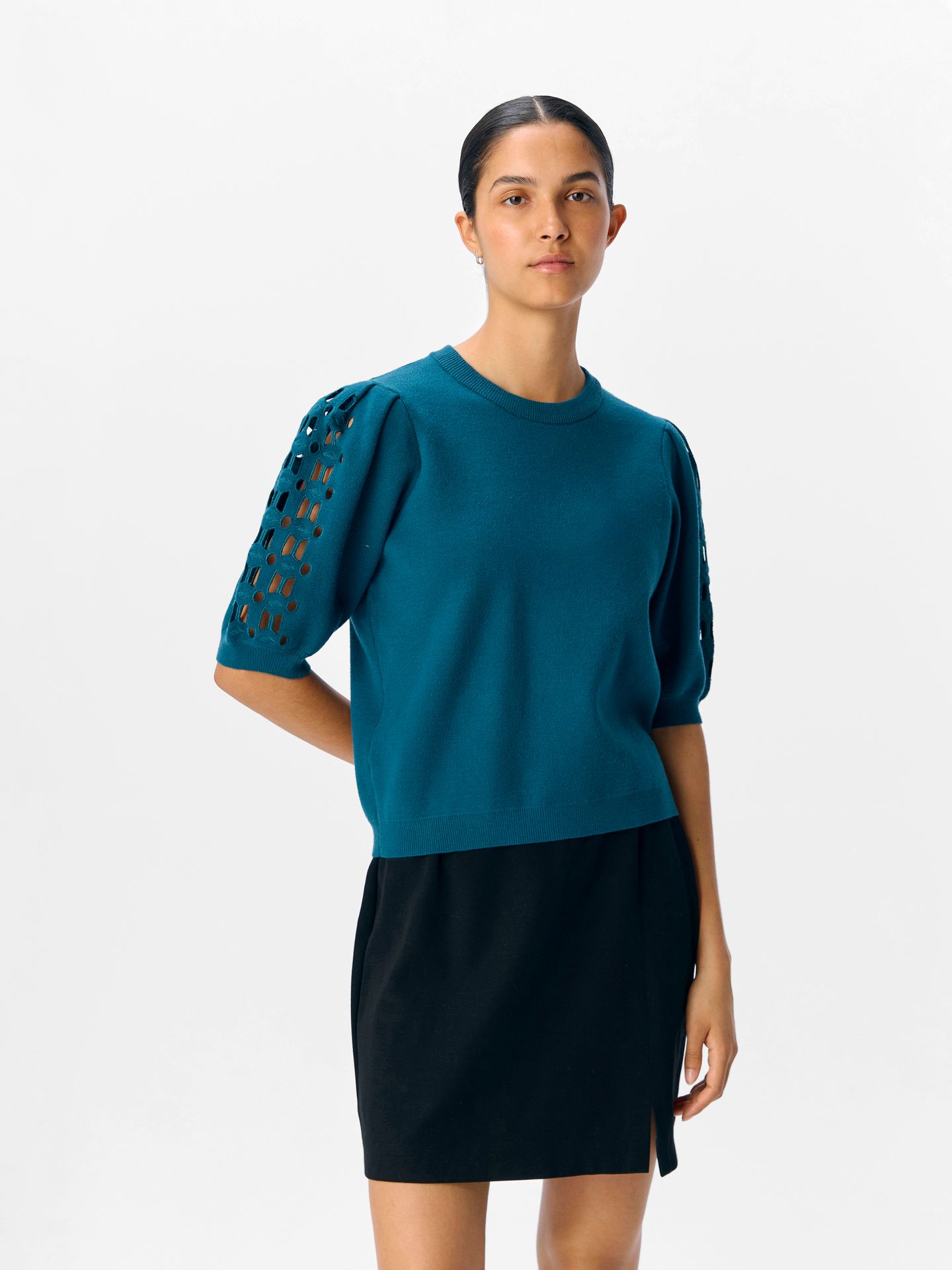 Object OBJYUKI S/S RE KNIT PULLOVER NOOS Legion Blue 2900159276012