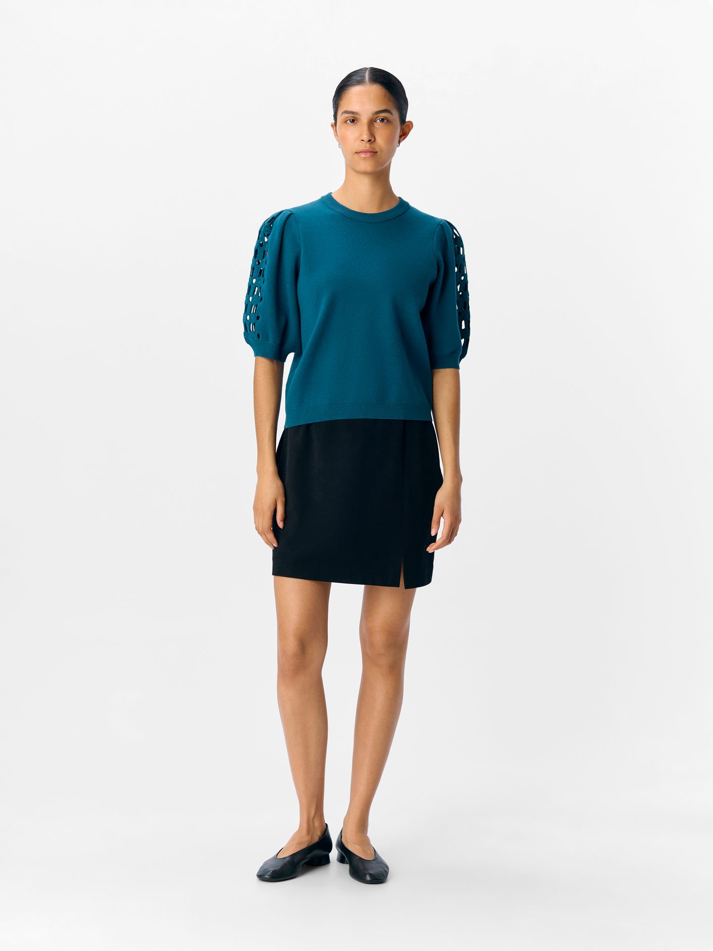 Object OBJYUKI S/S RE KNIT PULLOVER NOOS Legion Blue 2900159276050