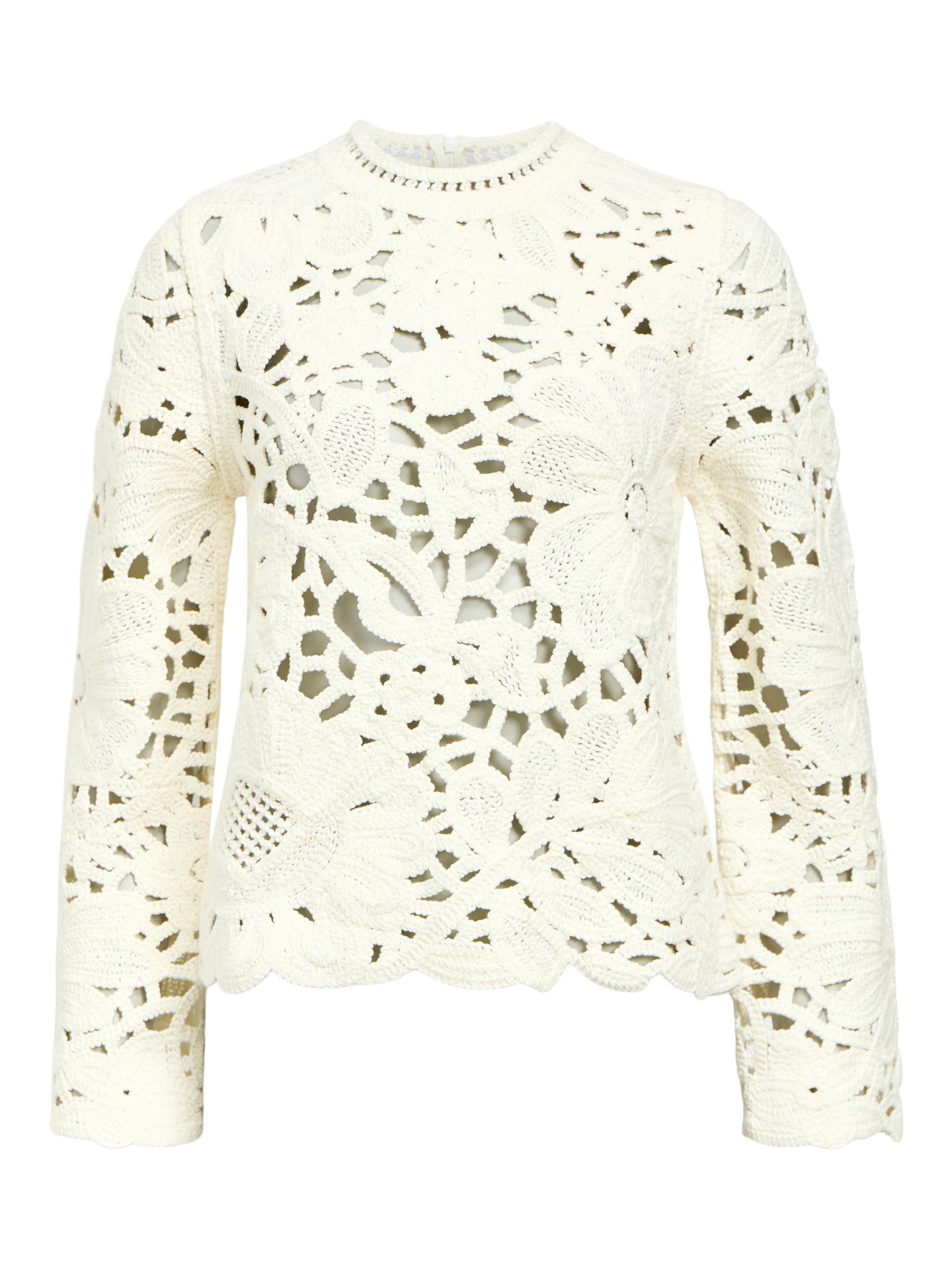 Object OBJDEYSI KNIT REG L/S PULLOVER CC3 Cloud Dancer 00114636-EKA22000400000009